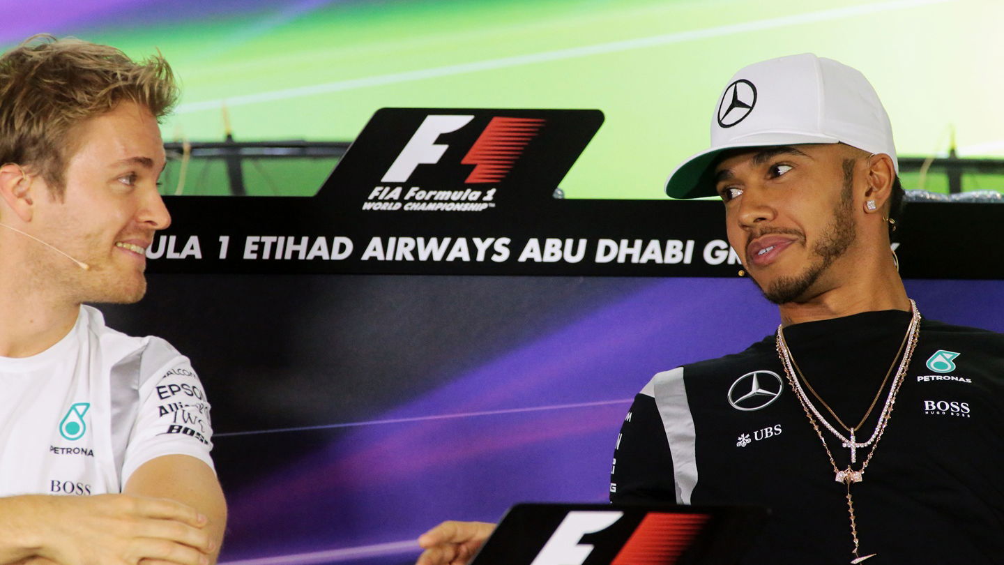 Nico Rosberg and Lewis Hamilton