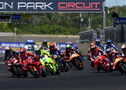 Marco Bezzecchi, Marc Marquez, 2025 Hungarian MotoGP start