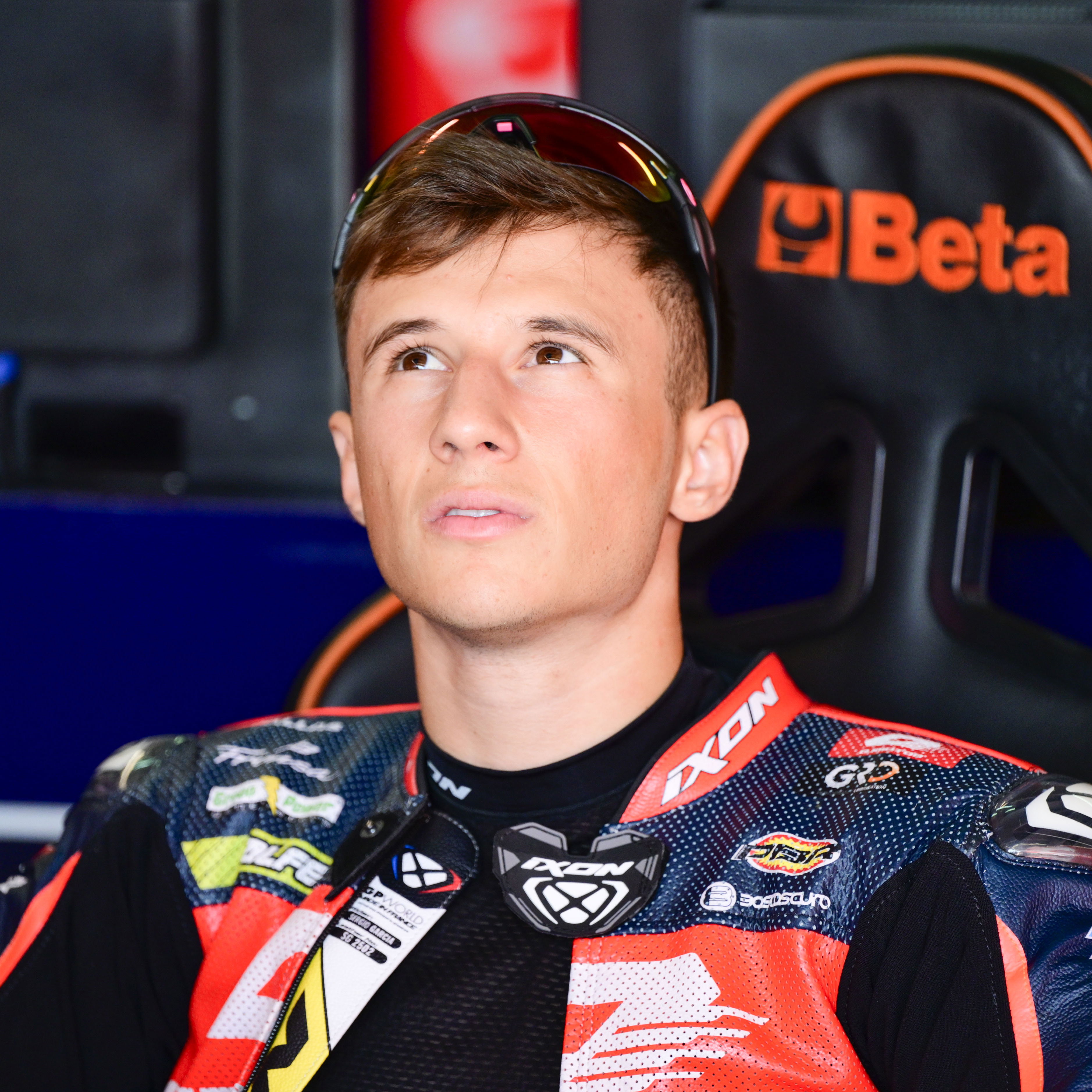 Sergio Garcia, 2025 Moto2 Aragon Grand Prix, pit box. Credit: Gold and Goose.