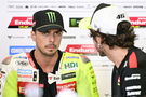 Fabio Di Giannantonio, Valentino Rossi, 2025 MotoGP Austrian Grand Prix, pit box. Credit: Gold and Goose.