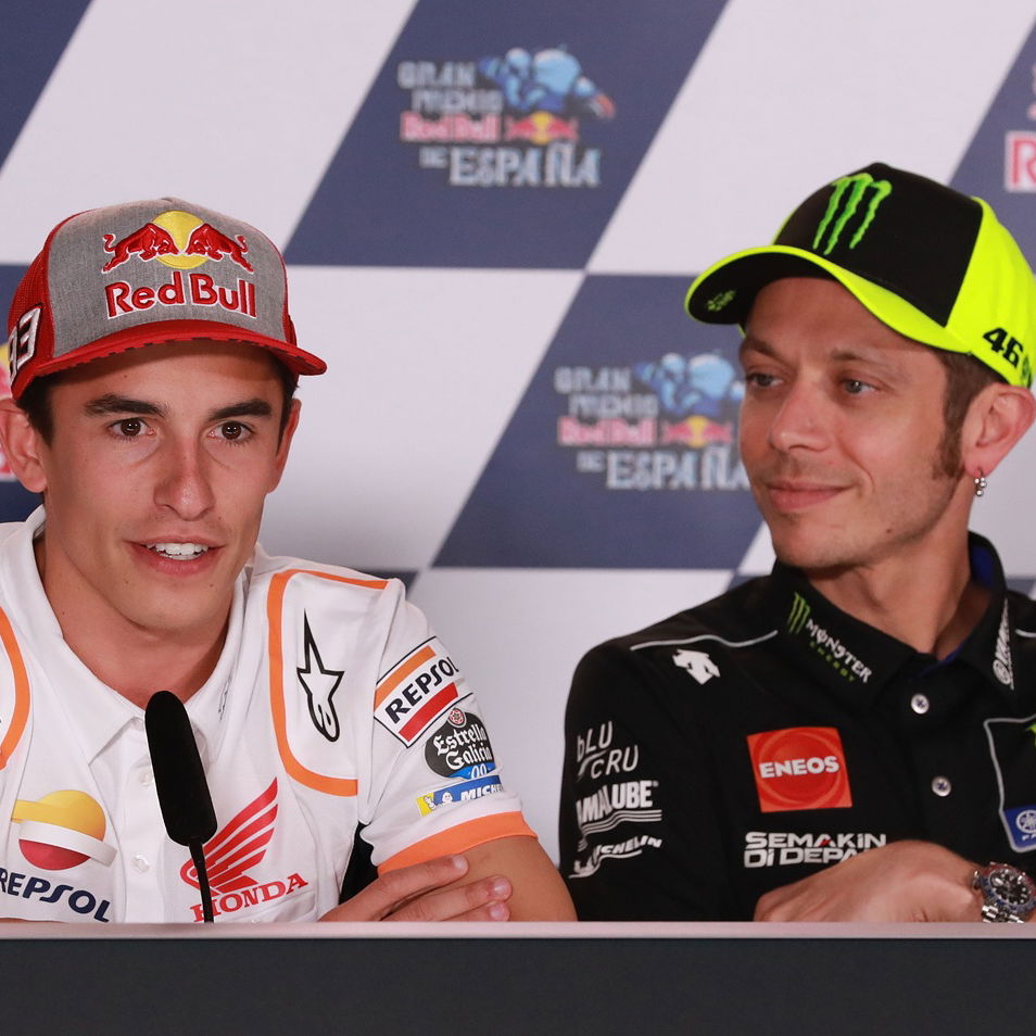 Valentino Rossi and Marc Marquez