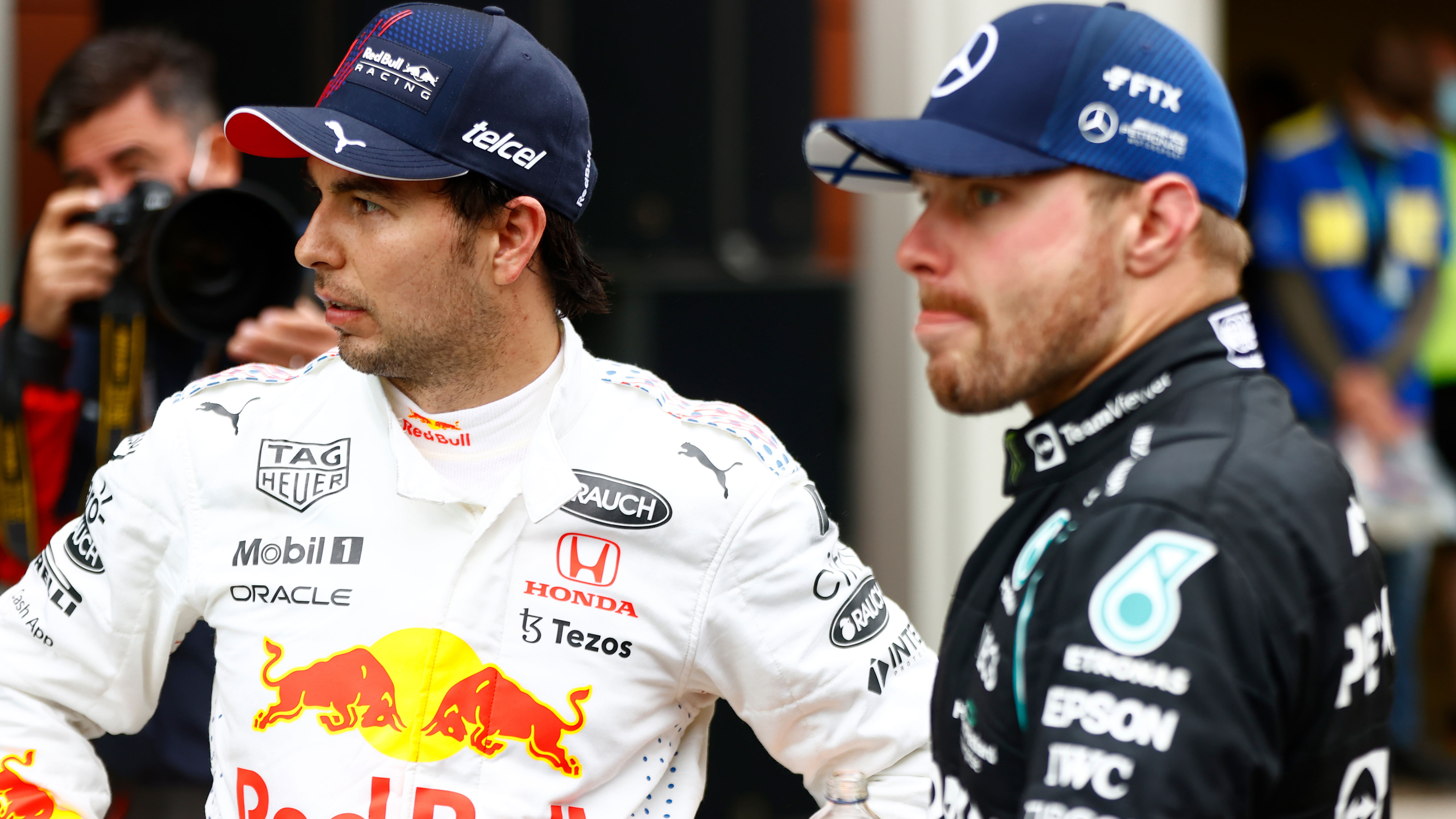 Sergio Perez and Valtteri Bottas in 2021