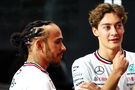 Lewis Hamilton and George Russell 