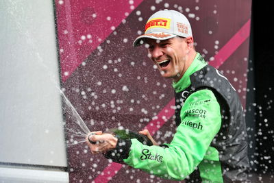 Hulkenberg finally stood on the F1 podium 