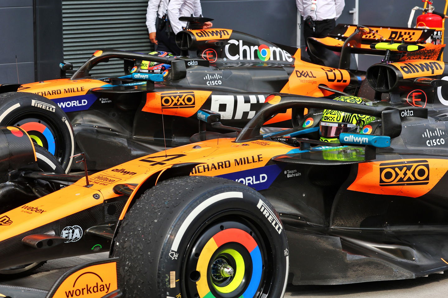 Lando Norris and Oscar Piastri