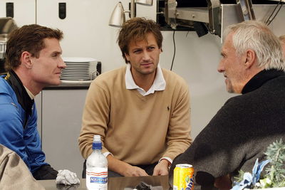 David Coulthard with Dietrich Mateschitz