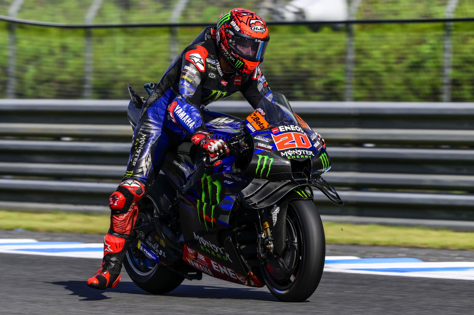 Fabio Quartararo, braking, 2024 Japanese MotoGP