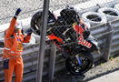 Enea Bastianini's crashed KTM, 2025 Catalan MotoGP