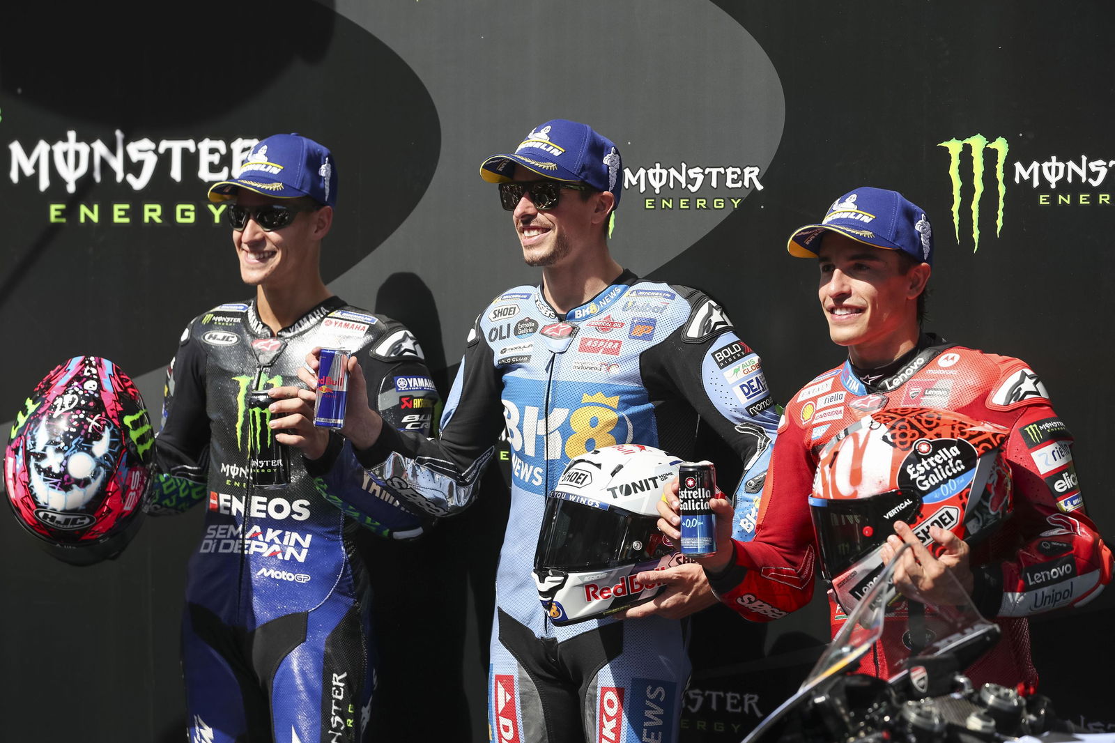 Alex Marquez, Fabio Quartararo, Marc Marquez, 2025 Catalan MotoGP qualifying