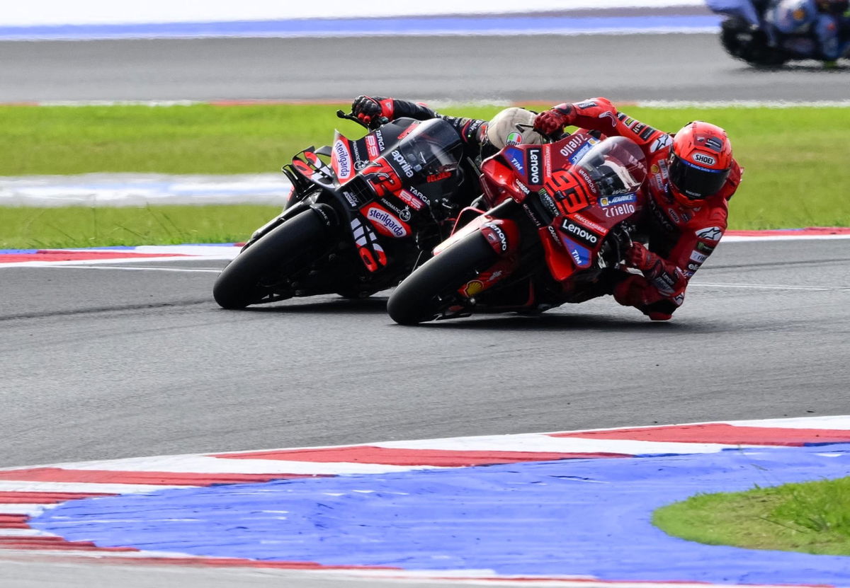 Marco Bezzecchi “kept calm” after Marc Marquez pass in Misano MotoGP Sprint: “I wasn't expecting it”