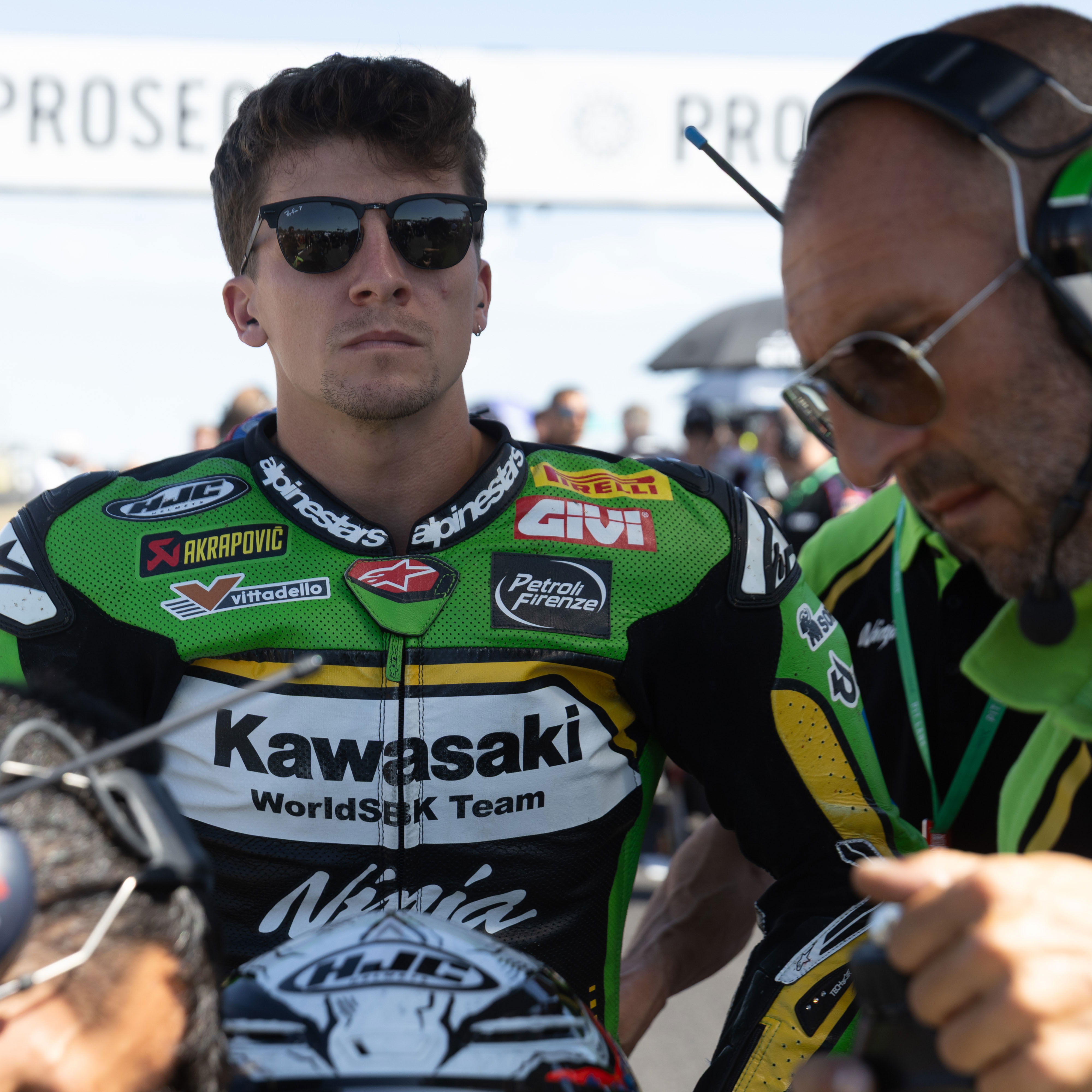 Garrett Gerloff, 2025 UK WorldSBK, grid. Credit: Gold and Goose.