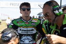 Garrett Gerloff, 2025 UK WorldSBK, grid. Credit: Gold and Goose.