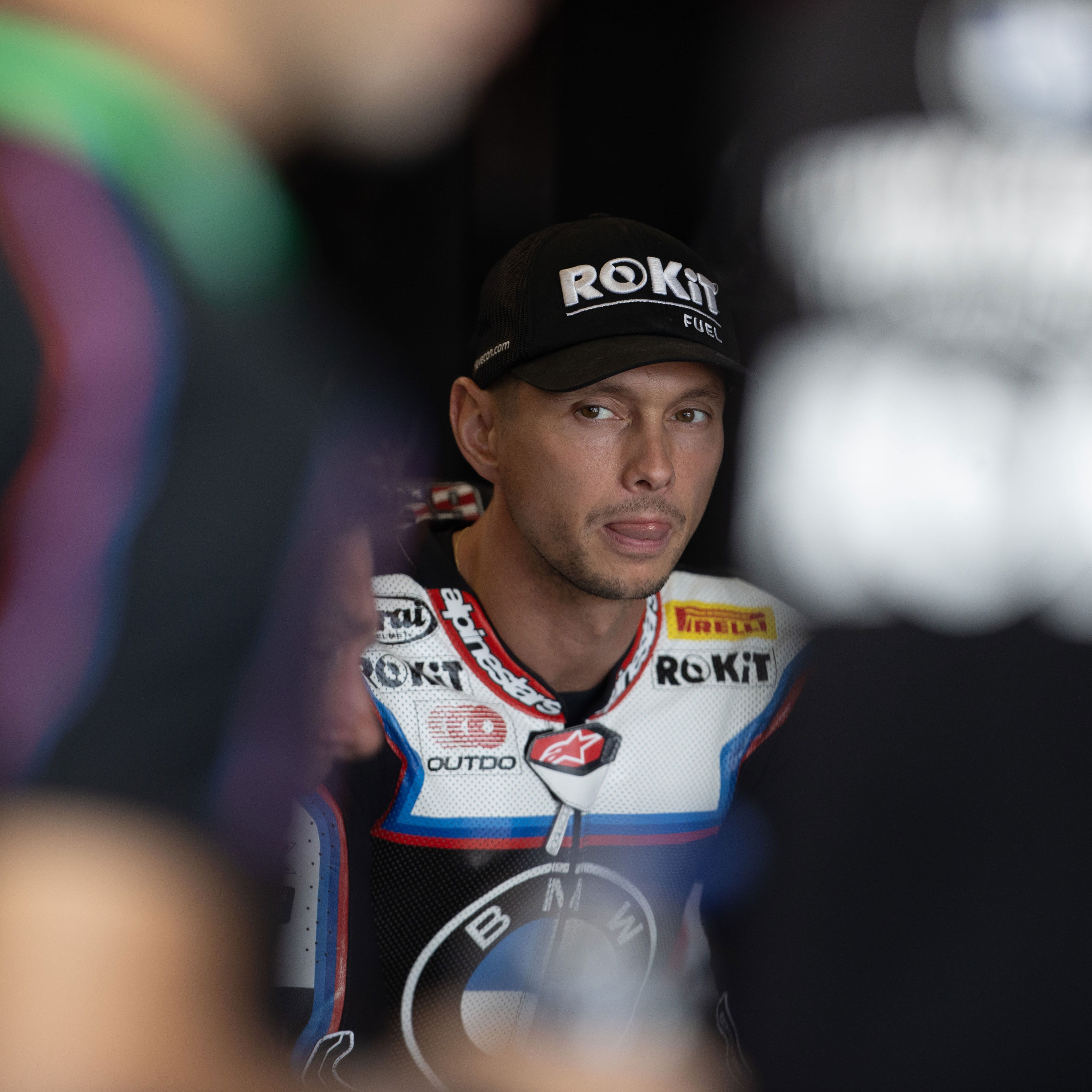 Michael van der Mark, 2025 Hungarian WorldSBK, pit box. Credit: Gold and Goose.