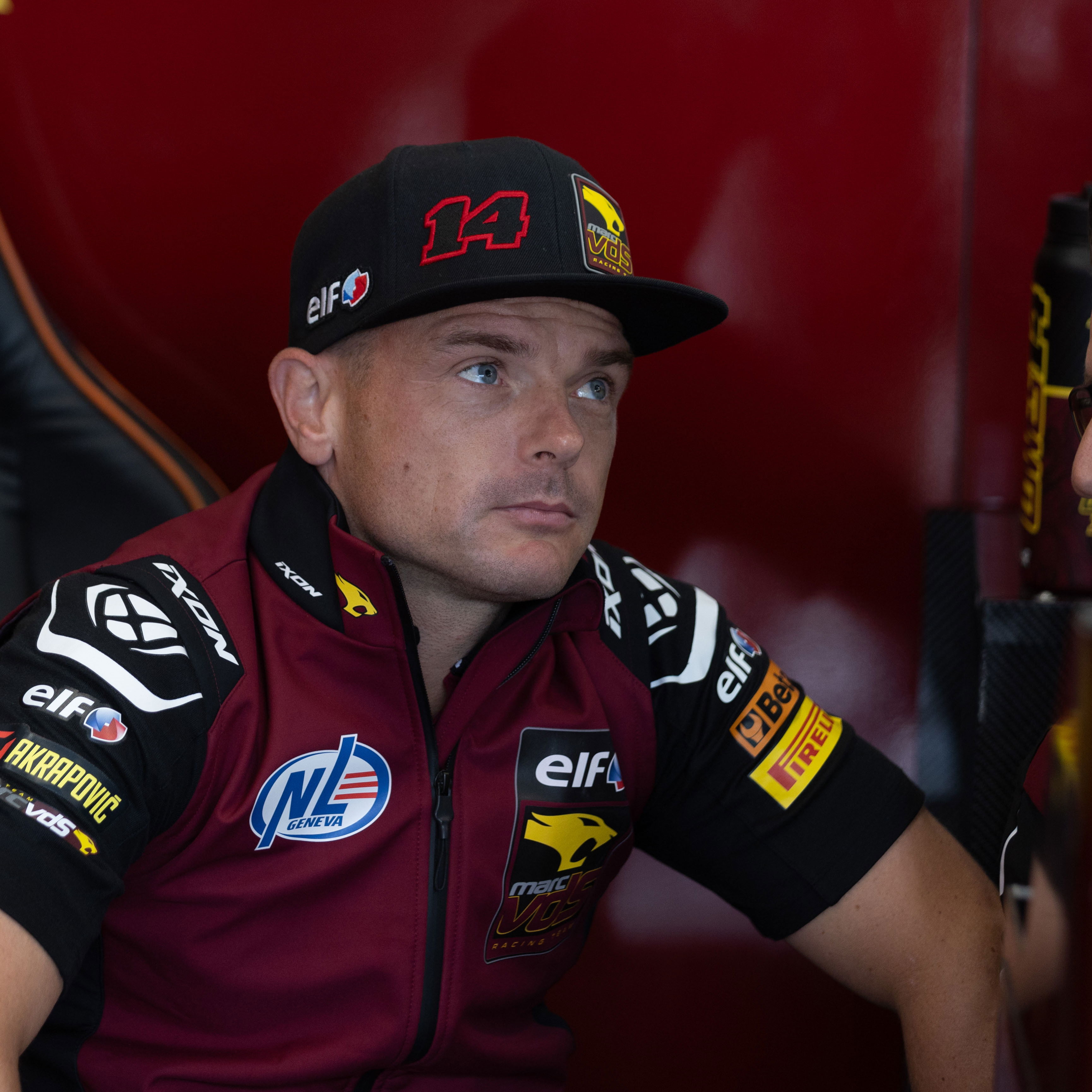 Sam Lowes, 2025 French WorldSBK, pit box. Credit: Gold and Goose.
