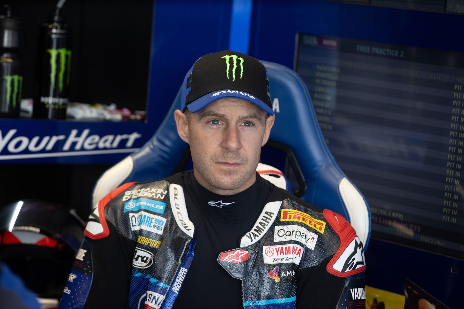 Jonathan Rea, 2025 French WorldSBK, pit box. Credit: Gold and Goose.