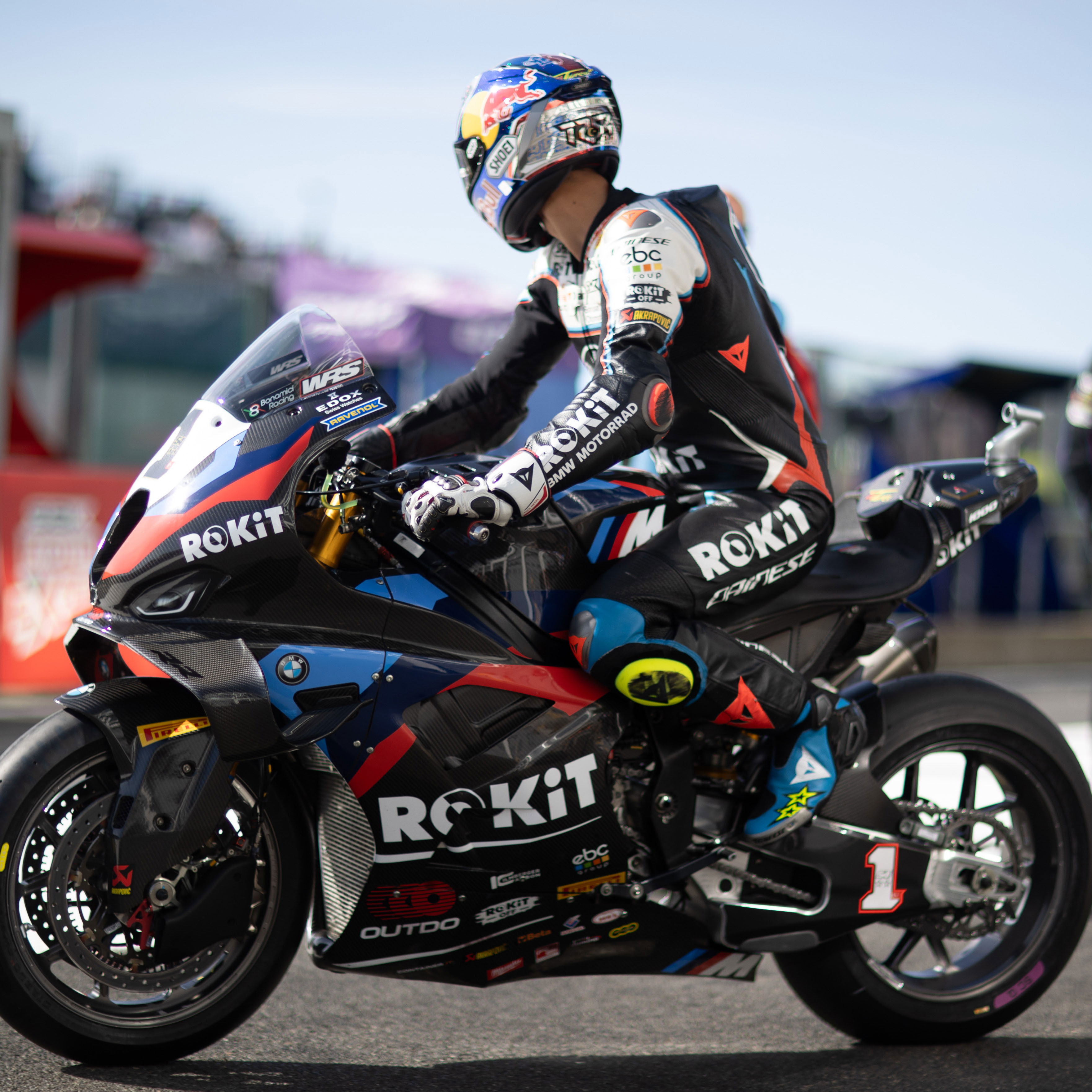 Toprak Razgatlioglu, 2025 French WorldSBK, pit lane. Credit: Gold and Goose.