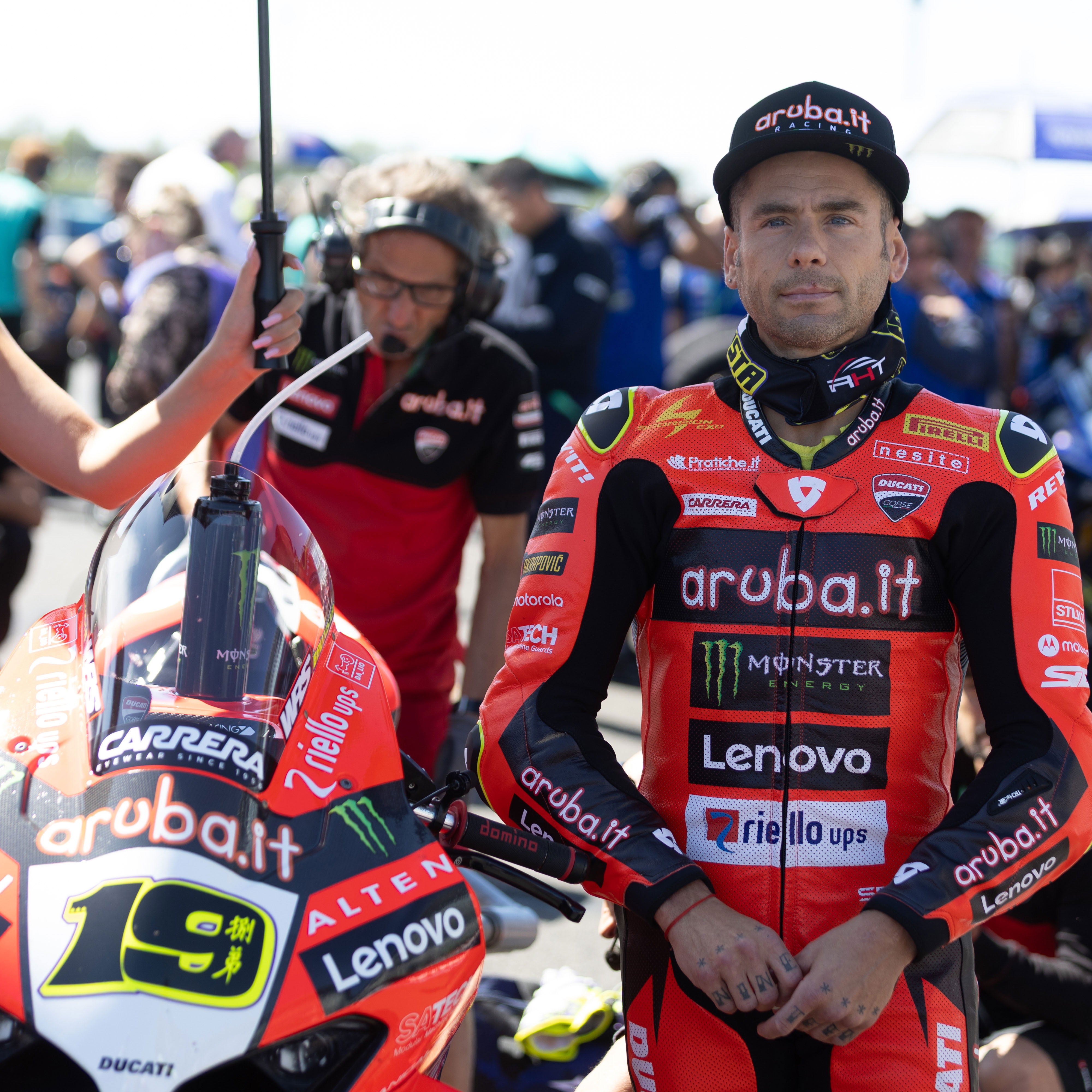 Alvaro Bautista, 2025 French WorldSBK, grid. Credit: Gold and Goose.