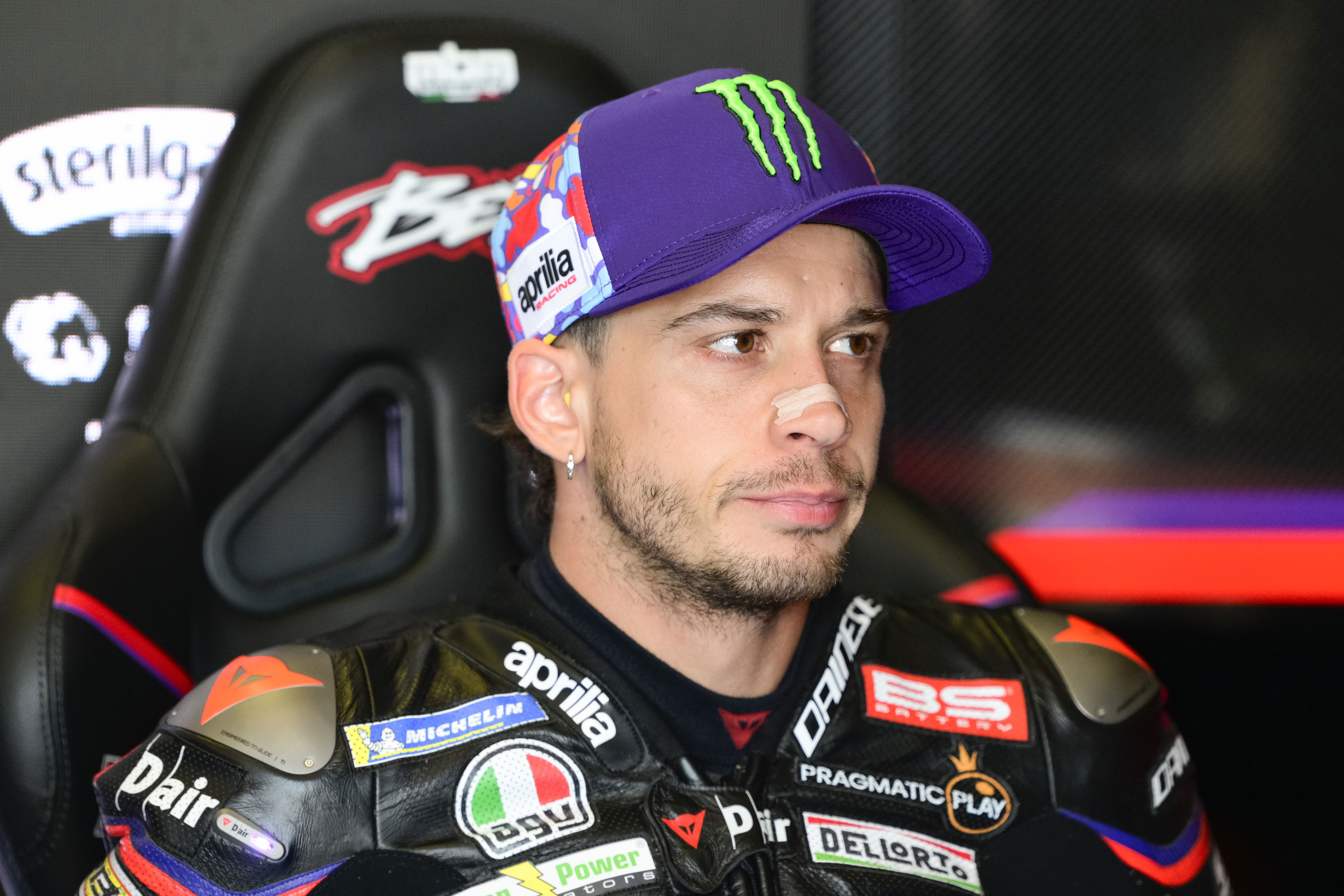 Marco Bezzecchi, 2025 MotoGP San Marino Grand Prix, pit box. Credit: Gold and Goose.
