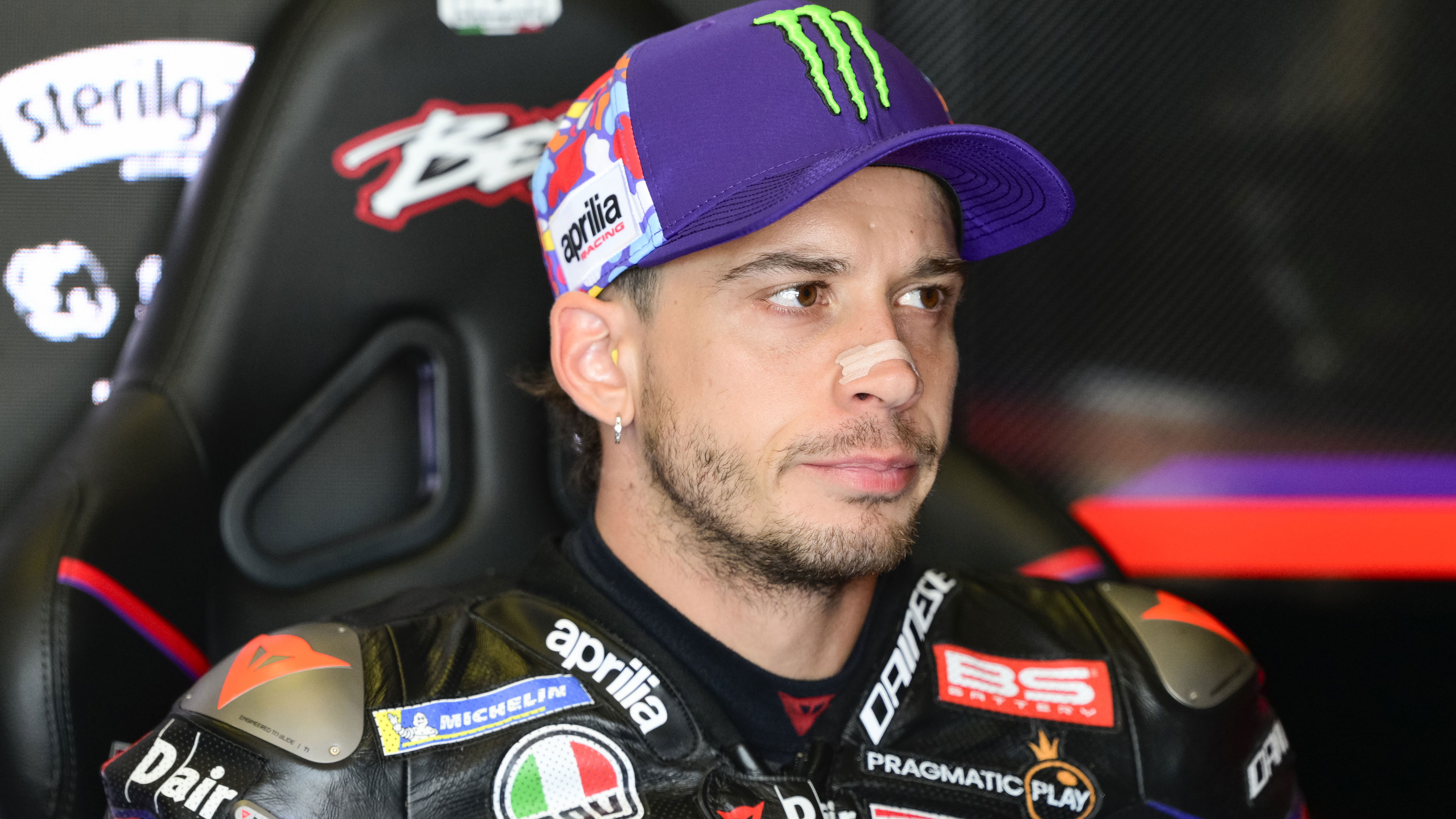 Marco Bezzecchi, 2025 MotoGP San Marino Grand Prix, pit box. Credit: Gold and Goose.