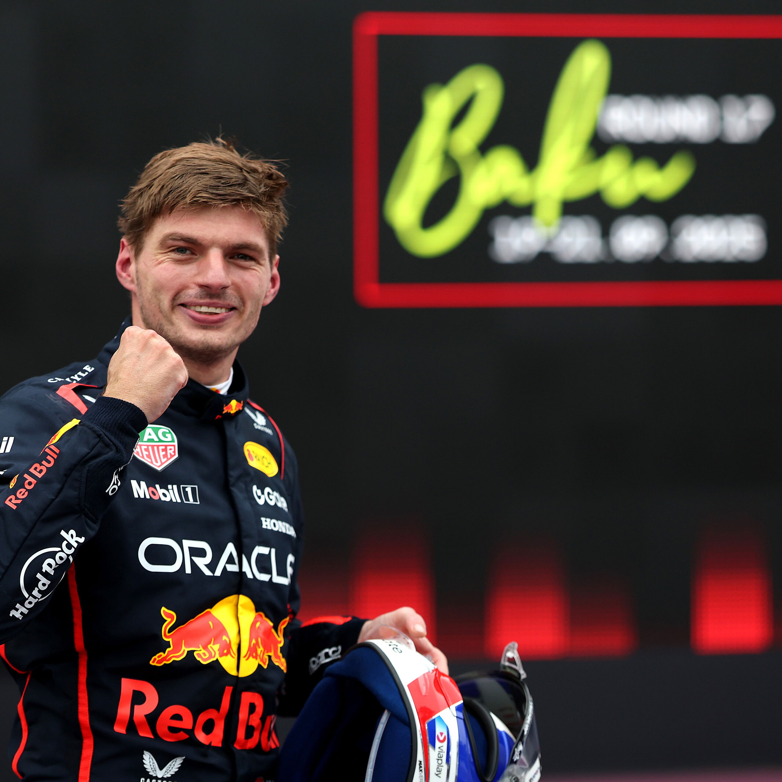 Verstappen celebrates his fourth win of 2025