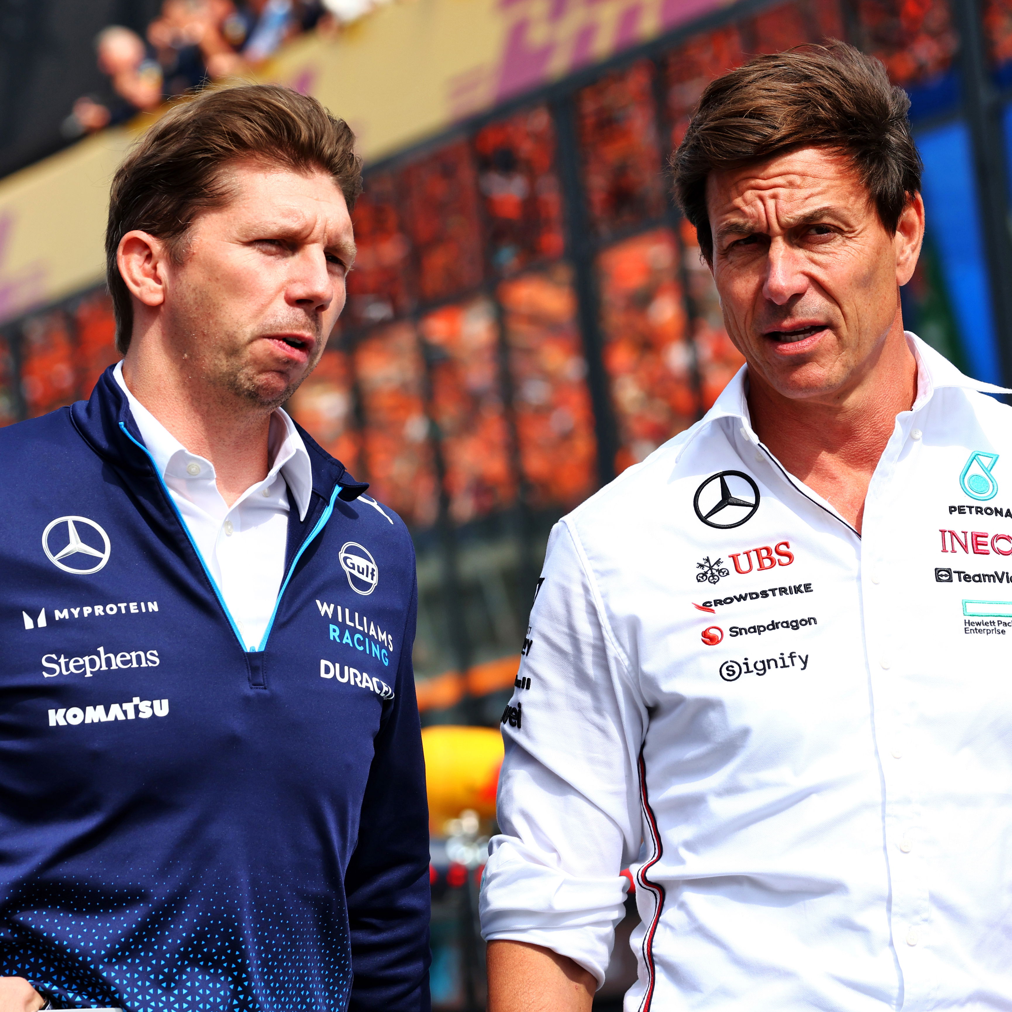 James Vowles and Toto Wolff