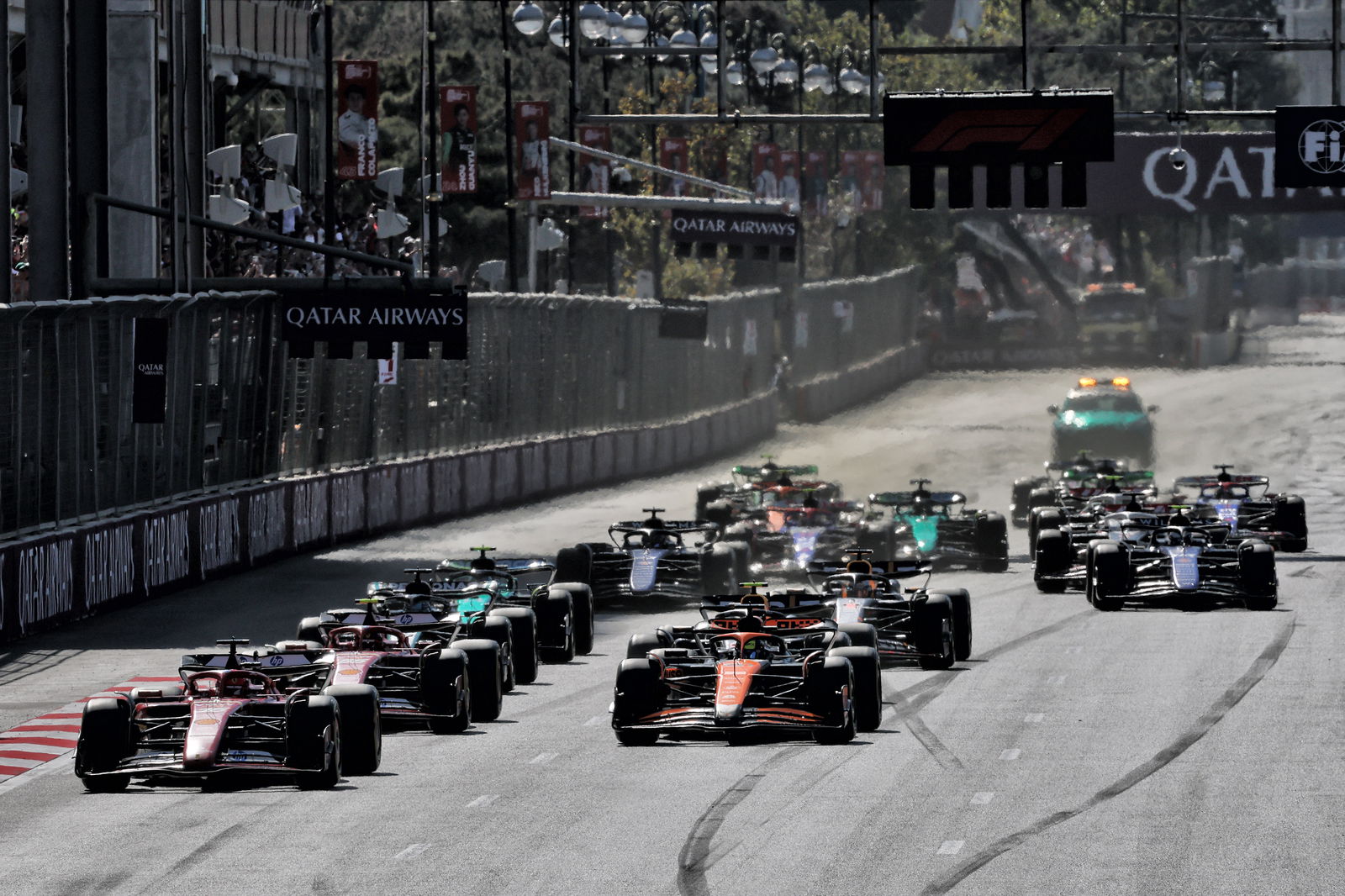The start of the 2024 Azerbaijan Grand Prix