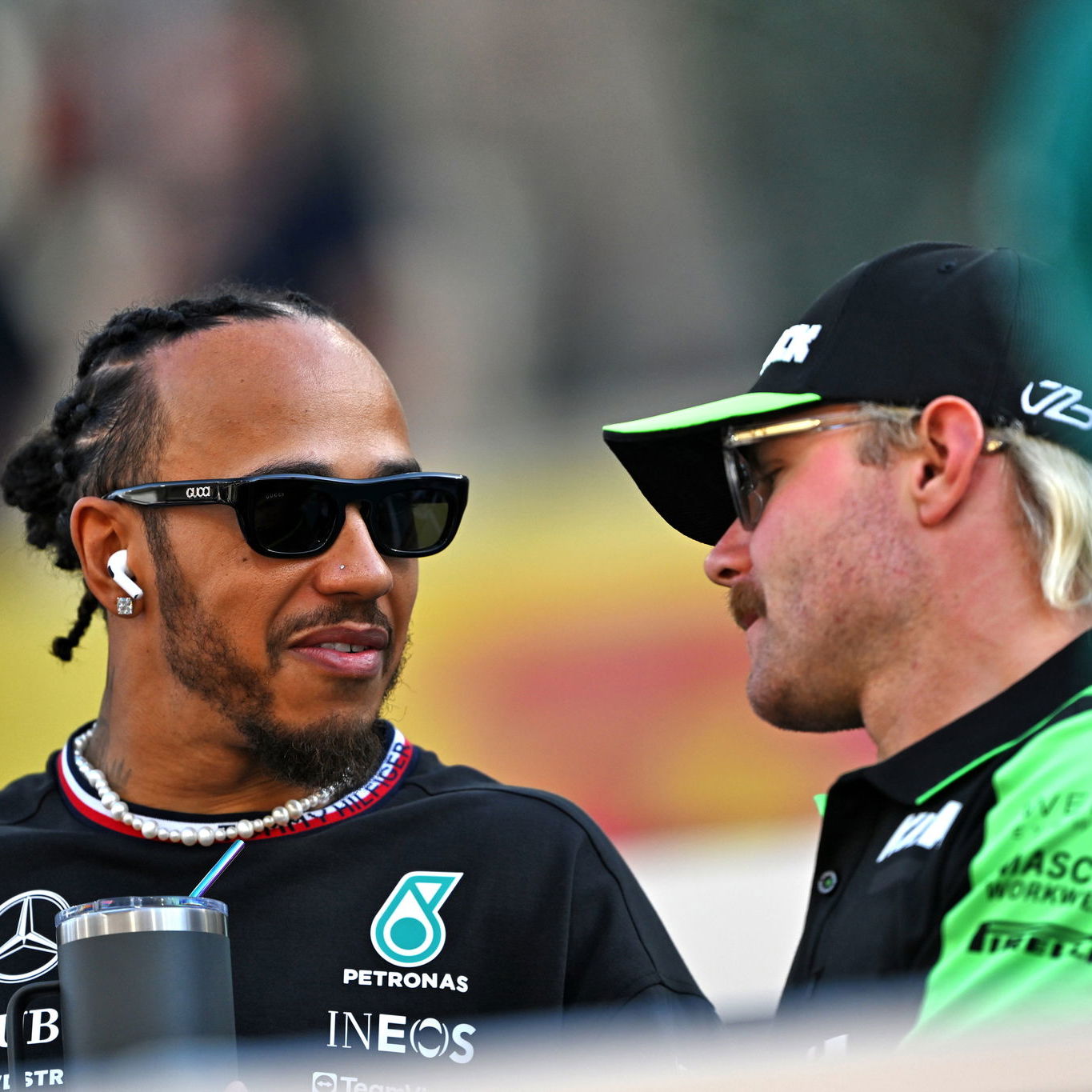 Hamilton and Bottas last season 