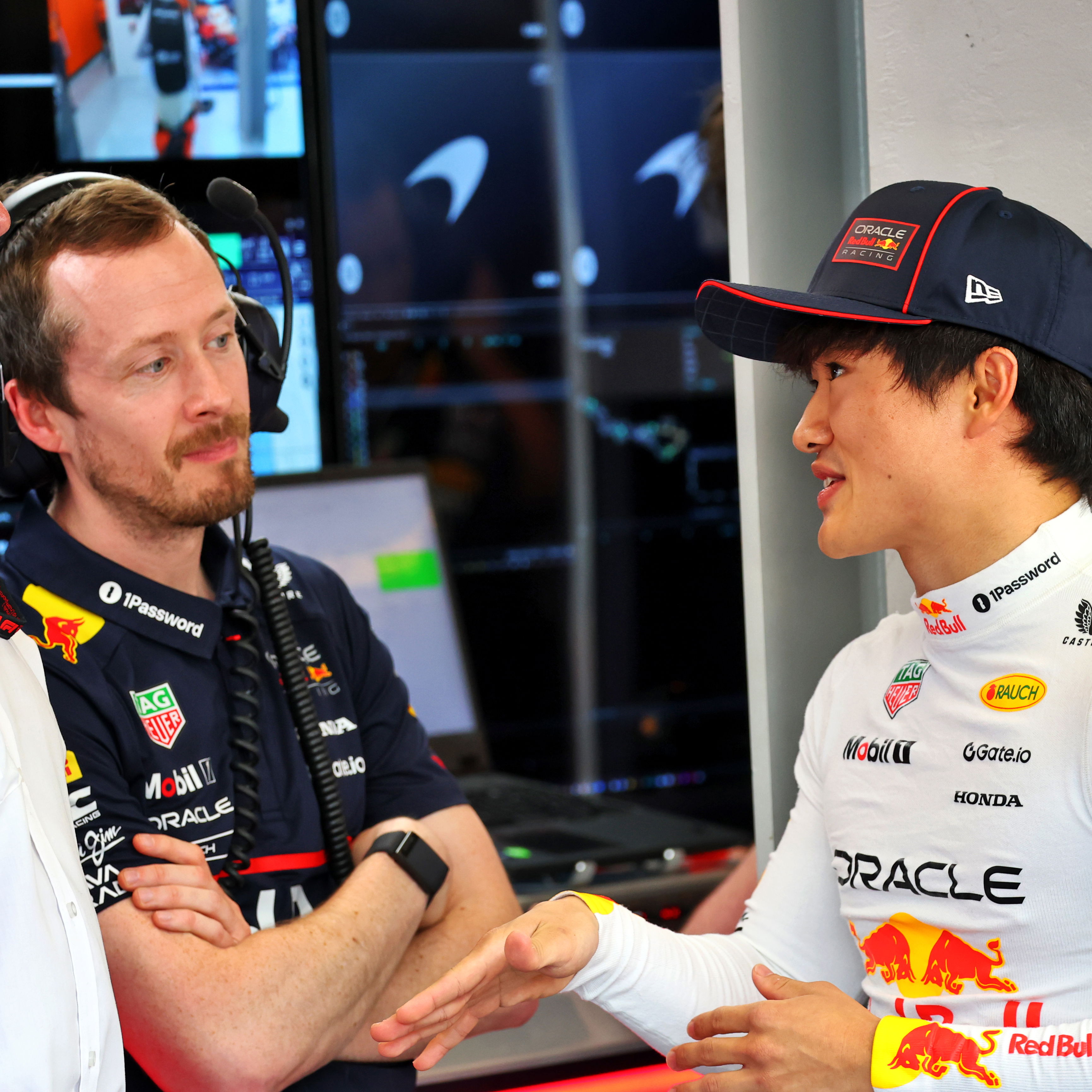 Helmut Marko and Yuki Tsunoda
