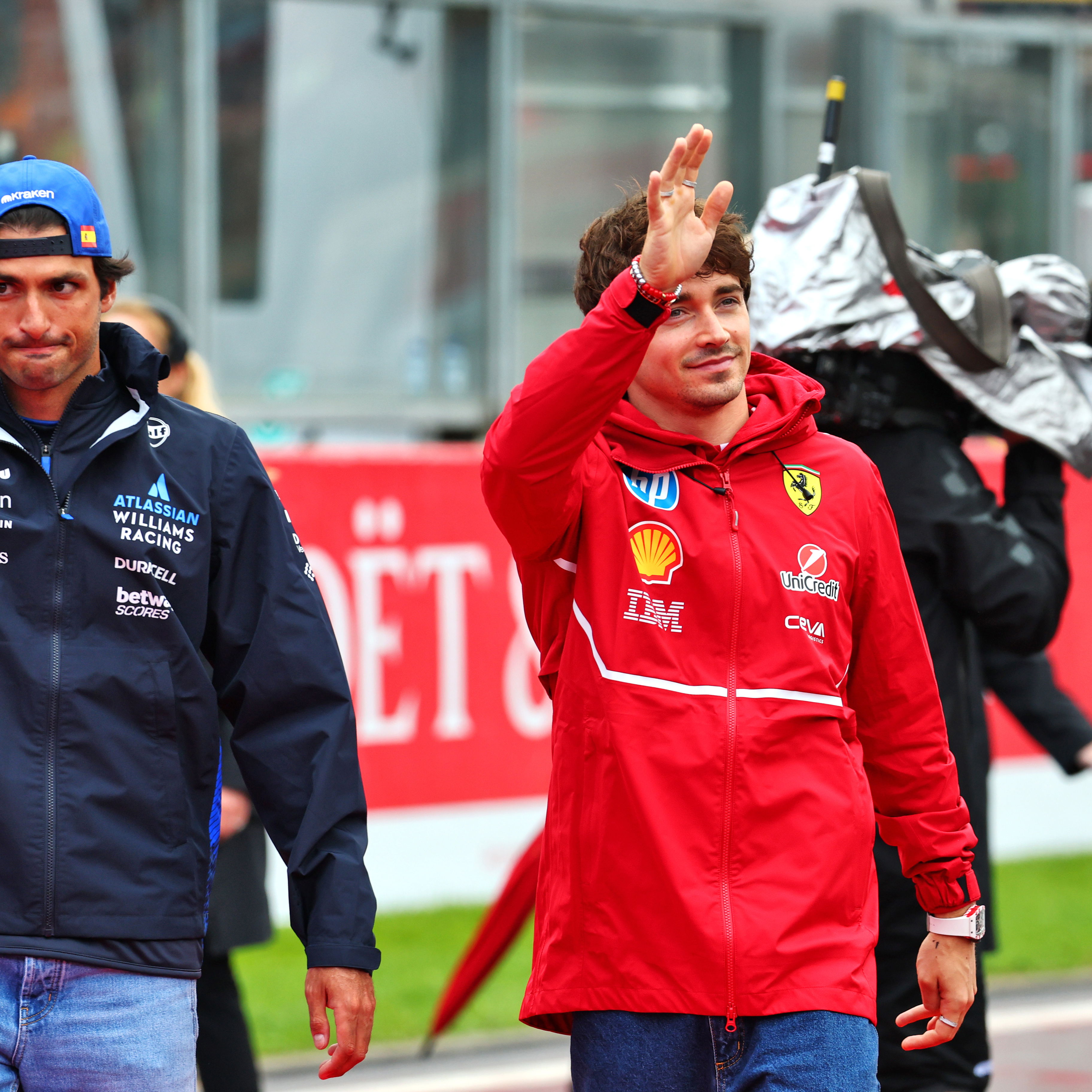 Carlos Sainz and Charles Leclerc 