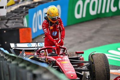 Hamilton crashed out of the Dutch Grand Prix 