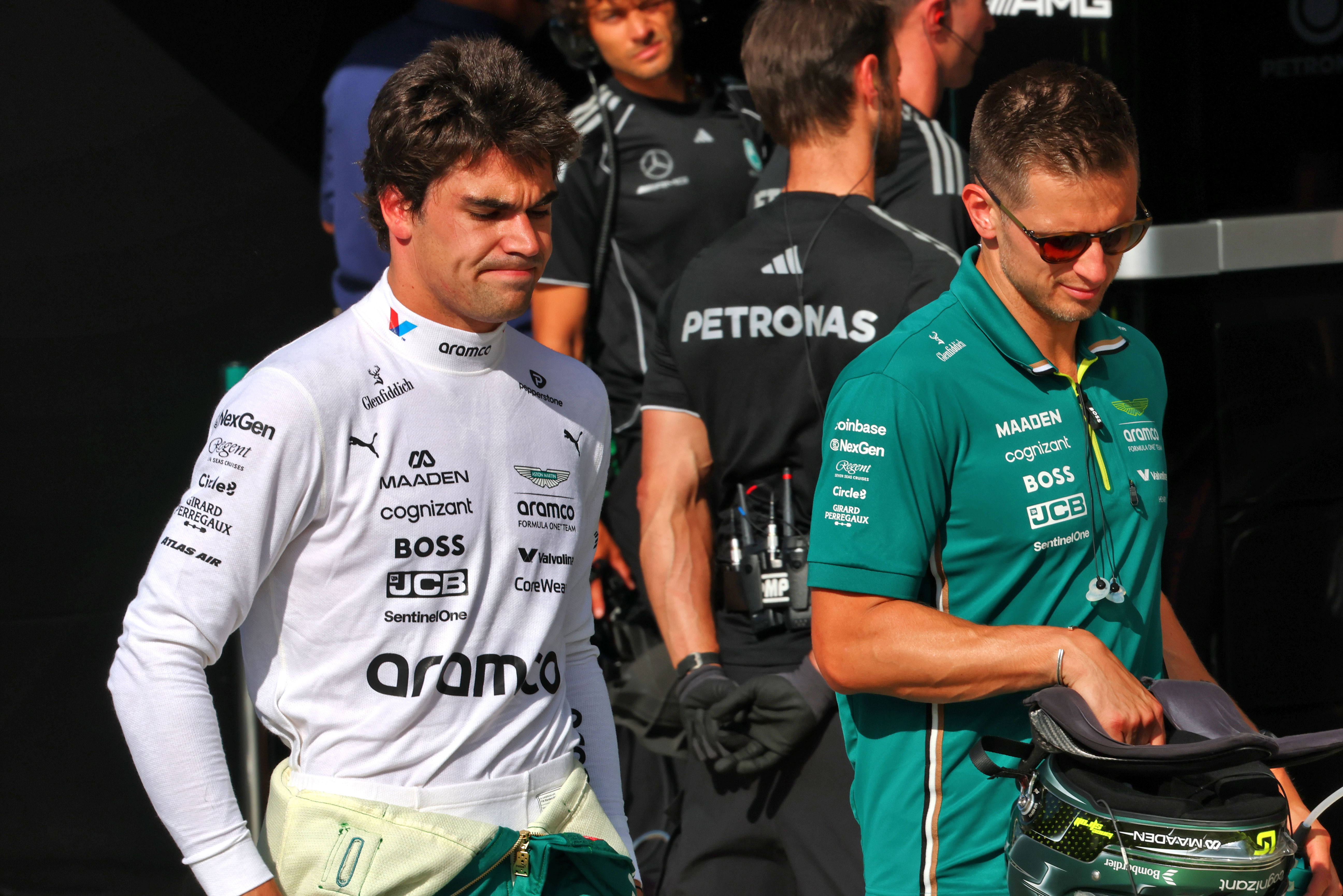 Lance Stroll cut a frustrated figure at Monza