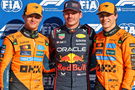 Verstappen starts ahead of the McLarens of Norris and Piastri