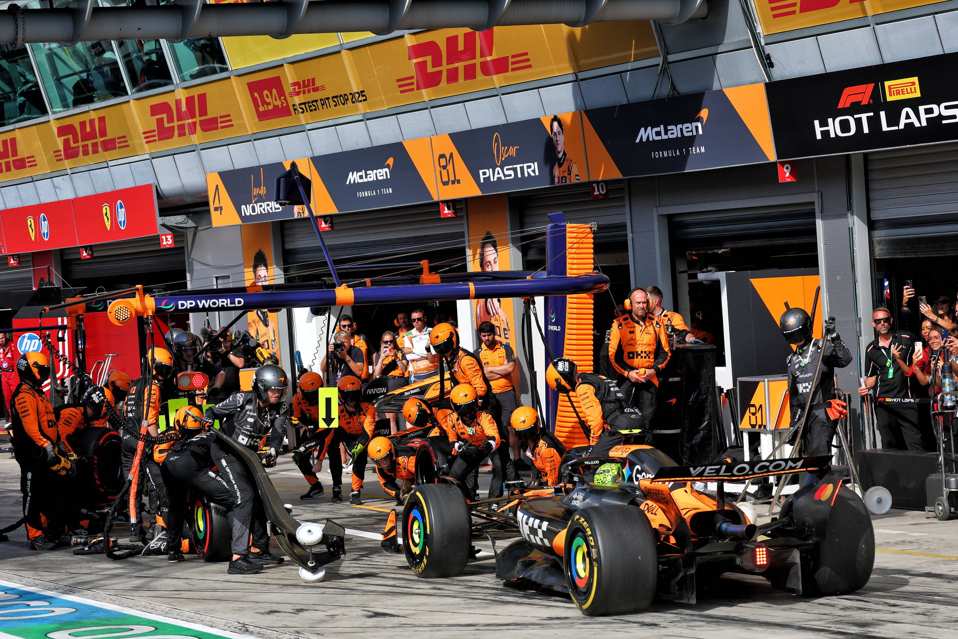 Norris hace su boxes