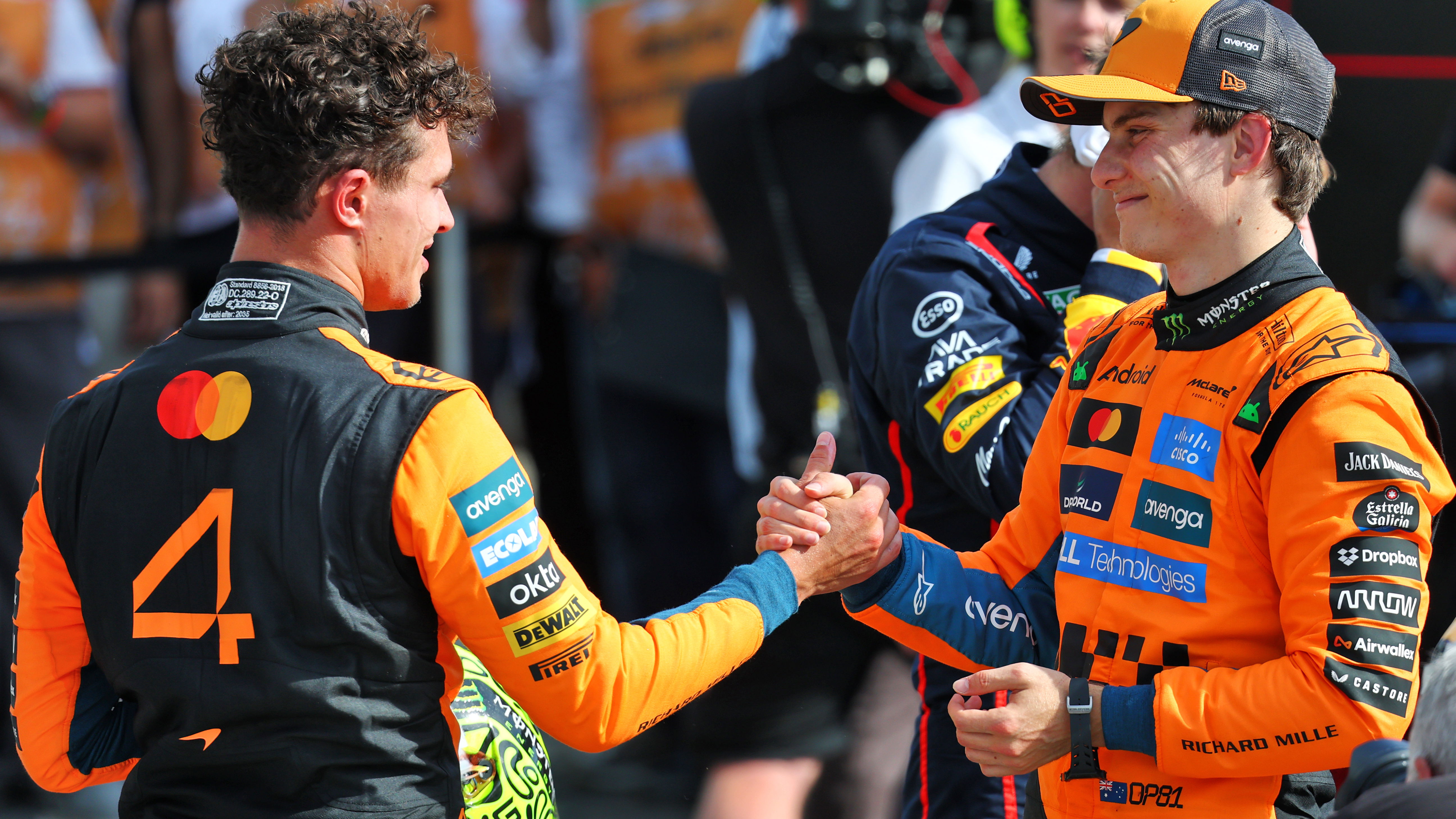 Lando Norris and Oscar Piastri 
