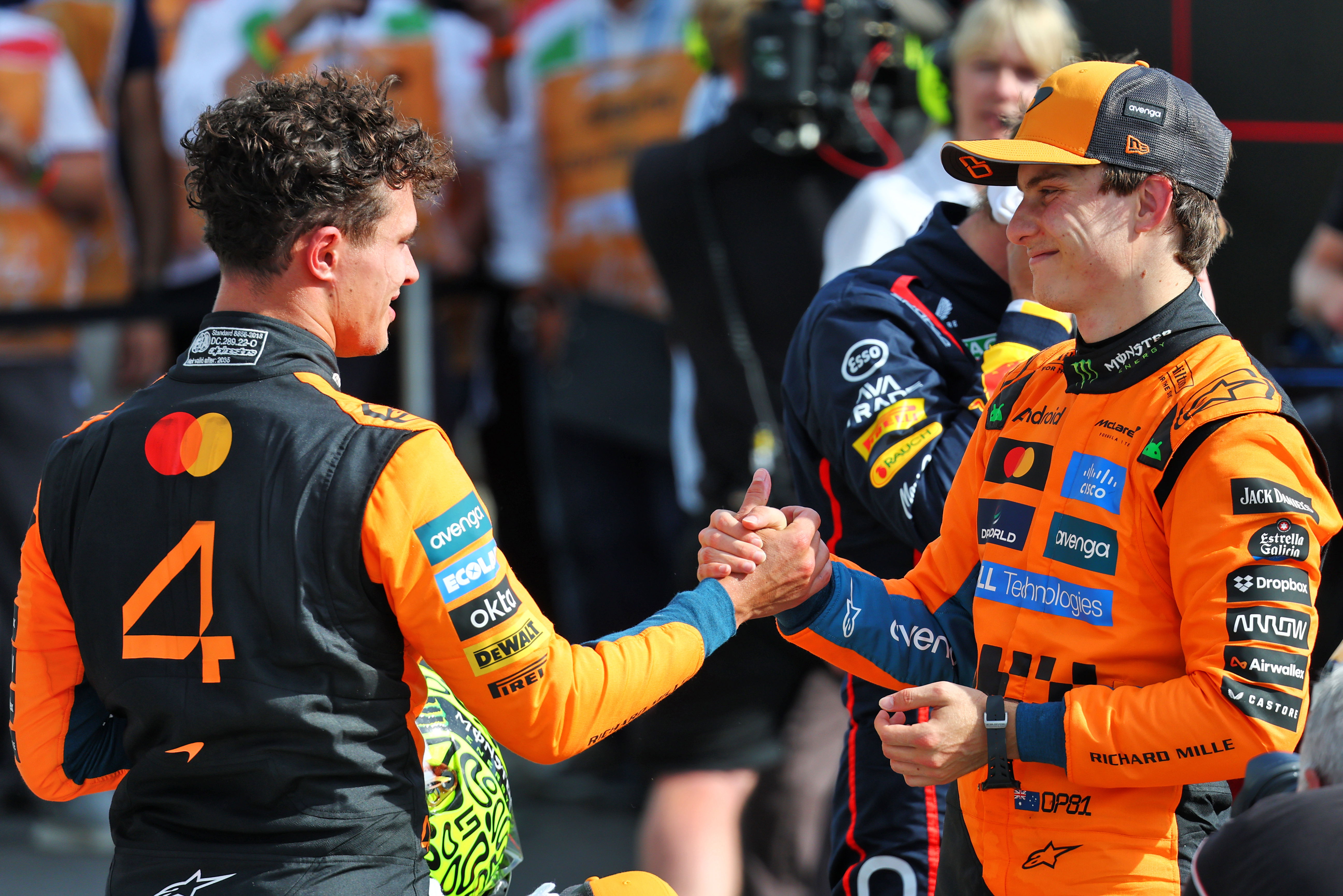 Lando Norris and Oscar Piastri 