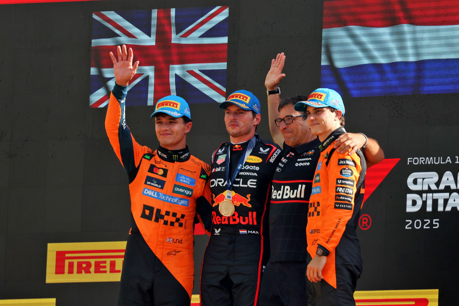 Top three in Monza 