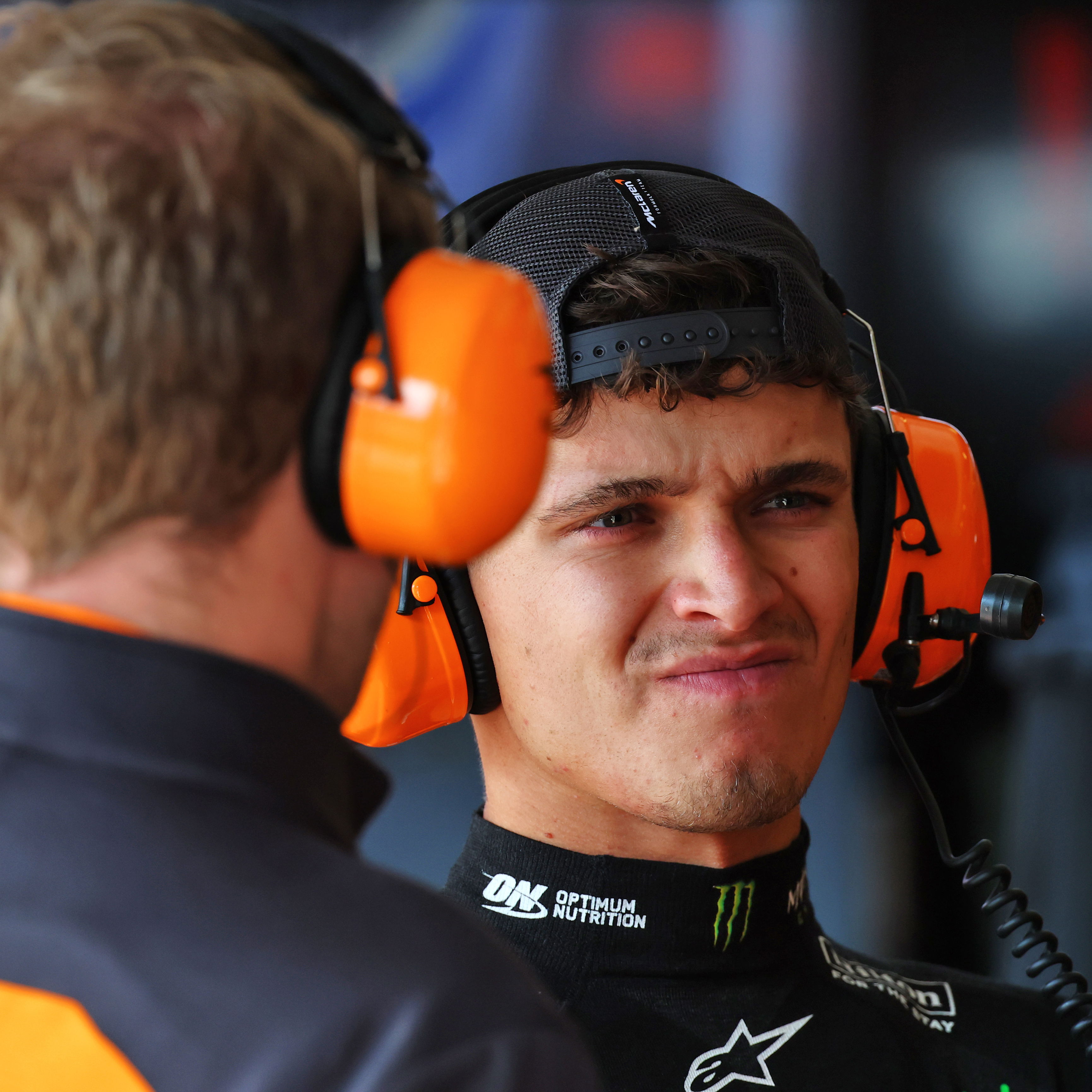 Norris struggled to seventh in Baku