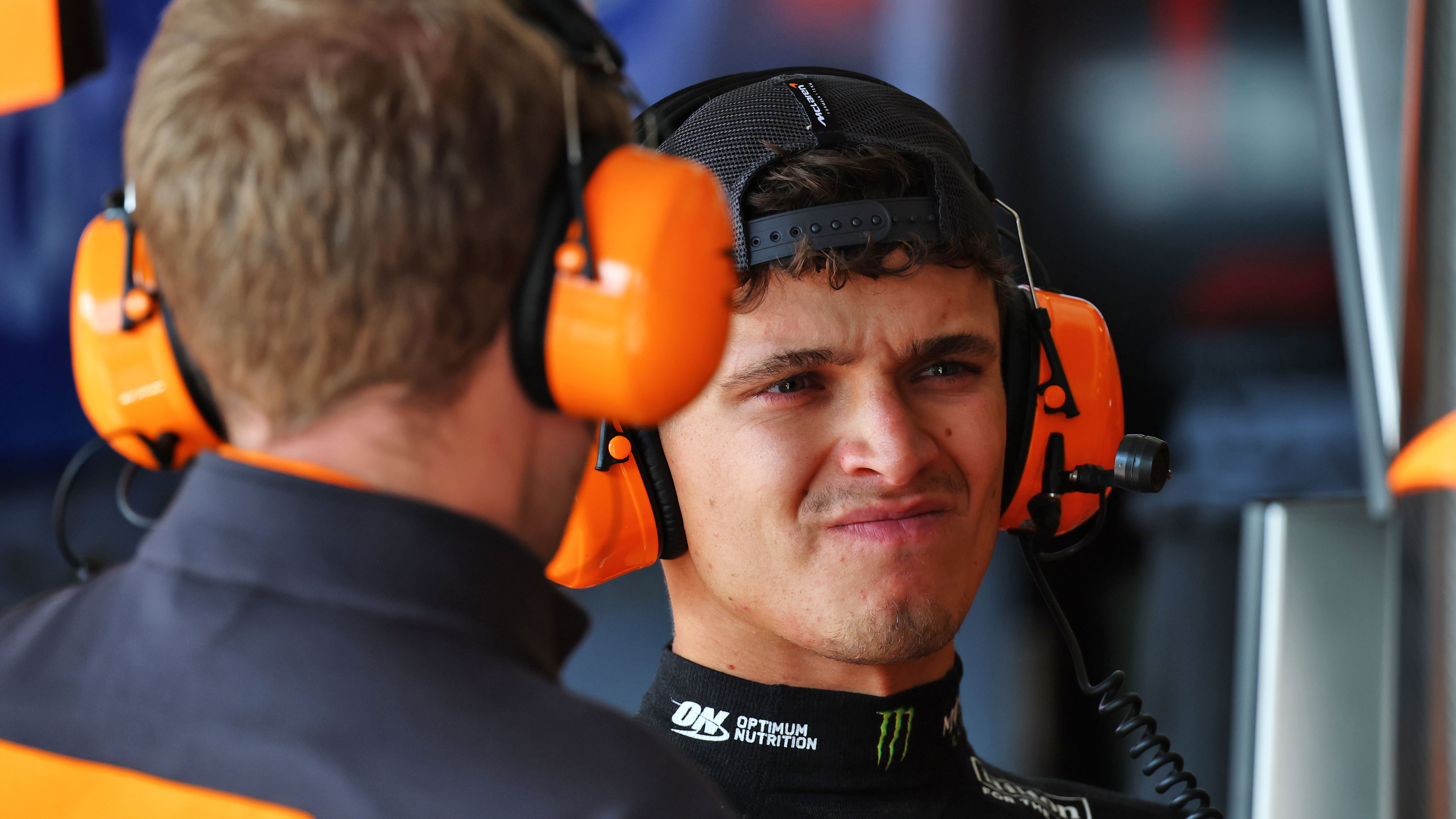 Norris struggled to seventh in Baku