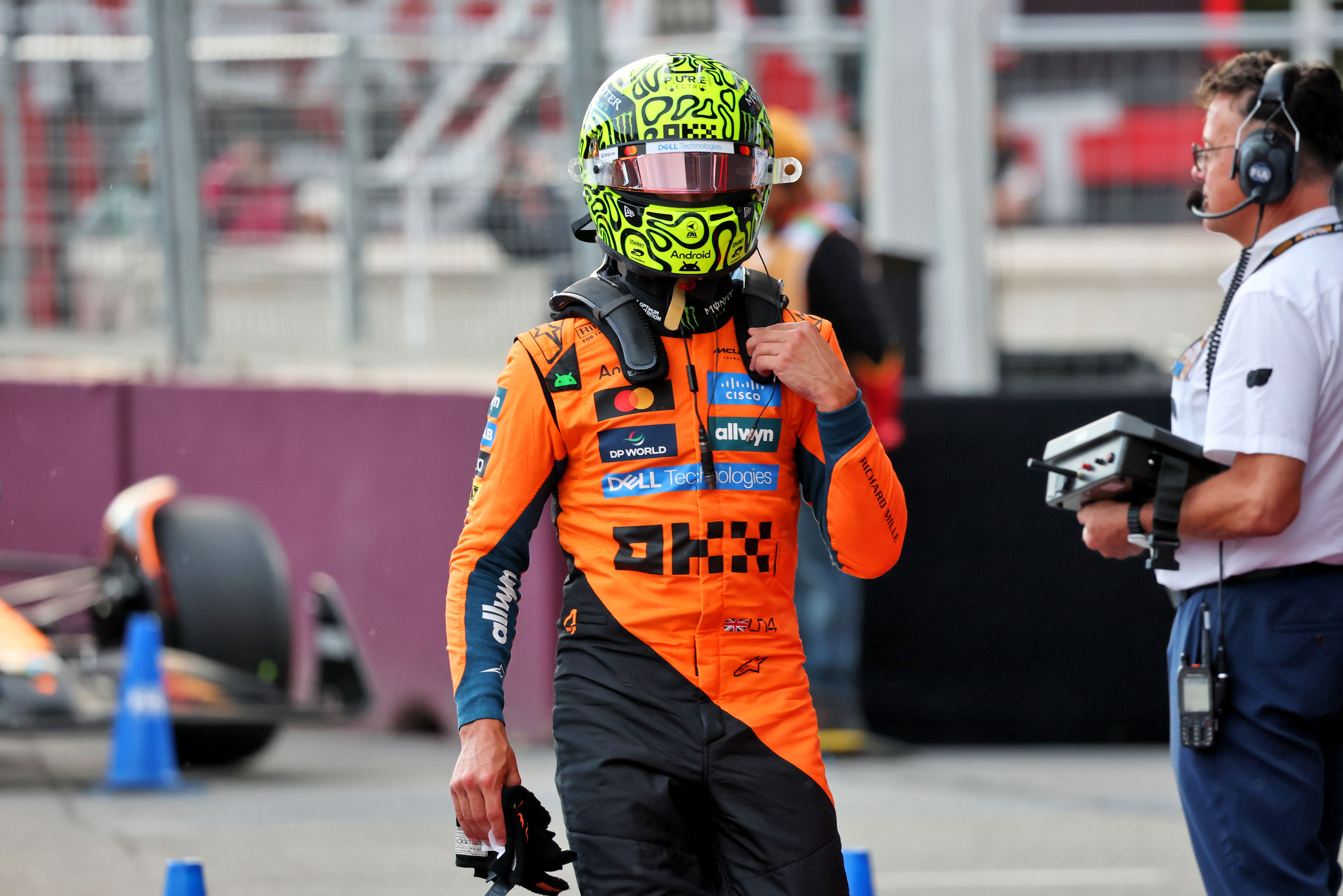 Lando Norris qualified seventh 