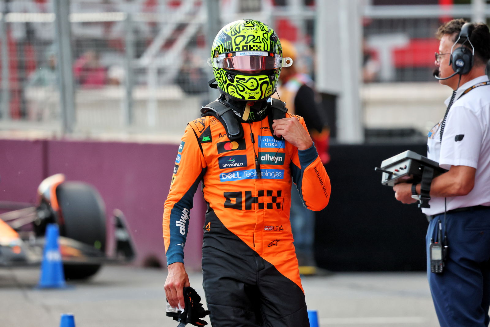 Lando Norris qualified seventh 