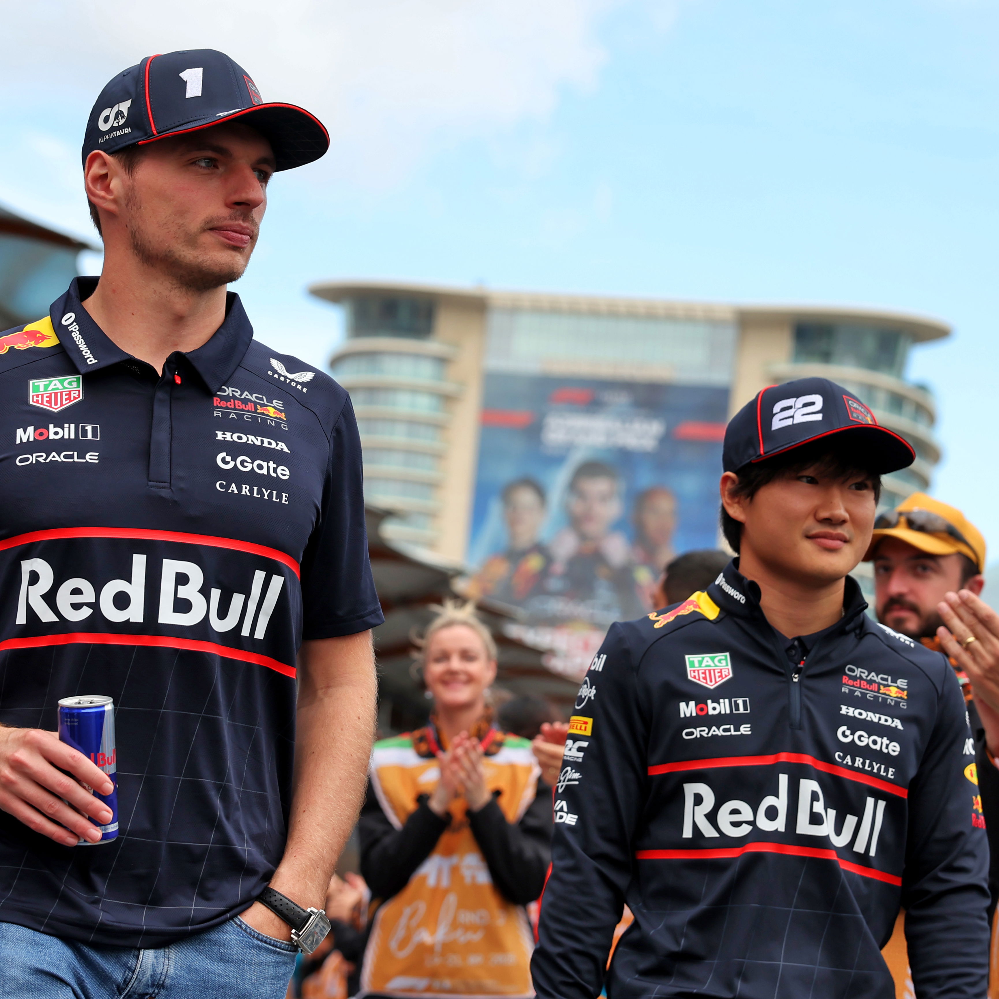 Max Verstappen and Yuki Tsunoda