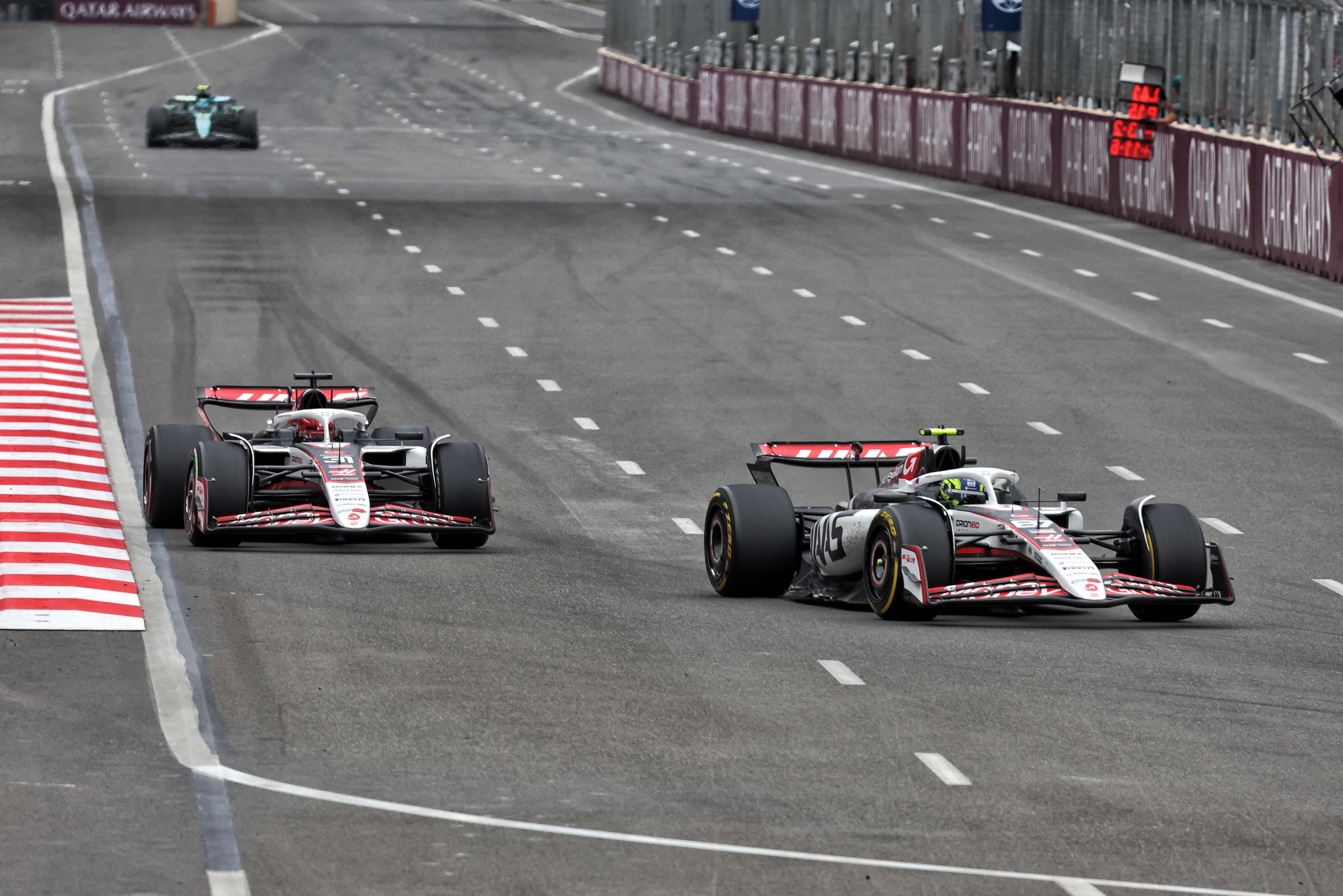 Haas duo on track