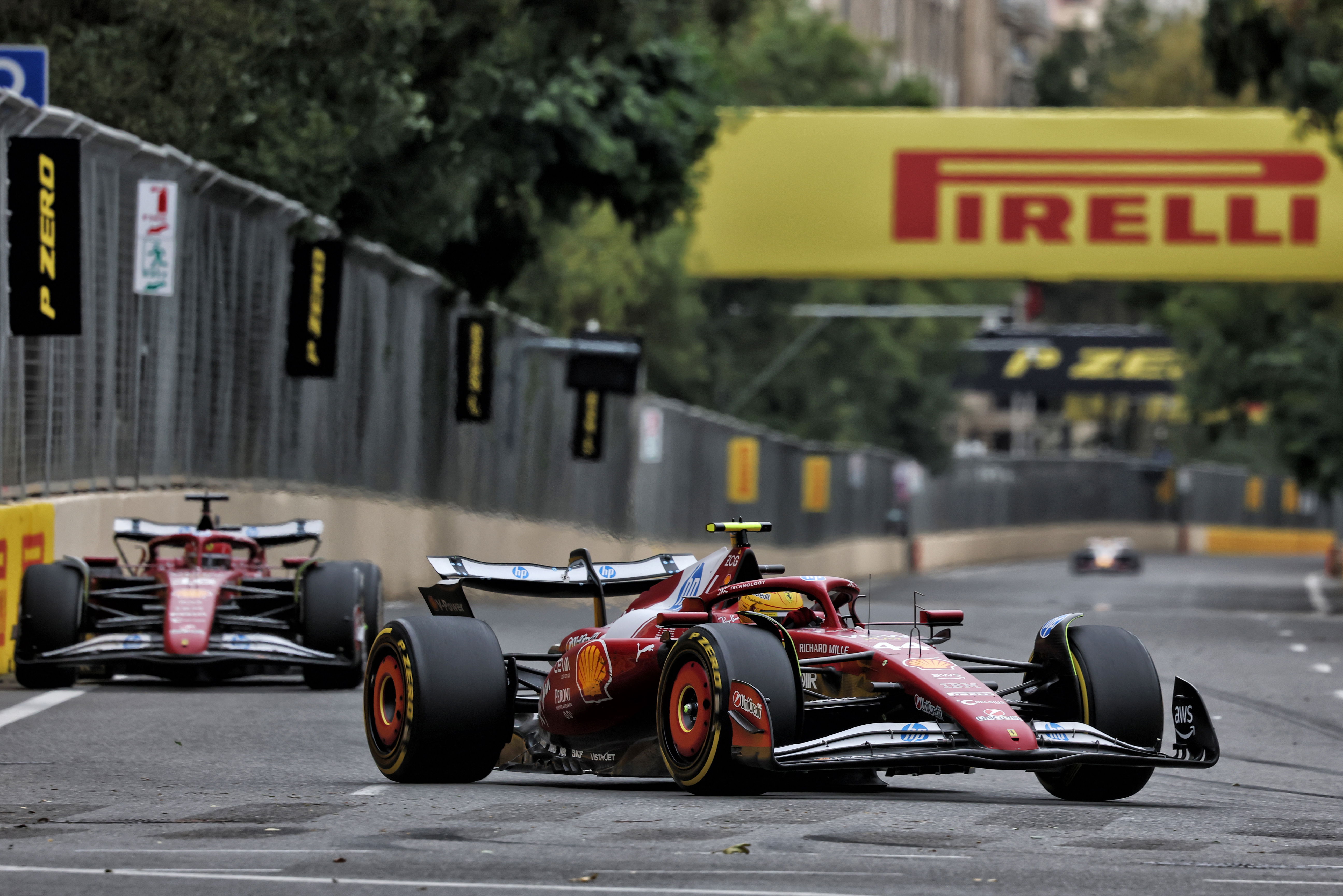 Lewis Hamilton finished one place ahead of Charles Leclerc 