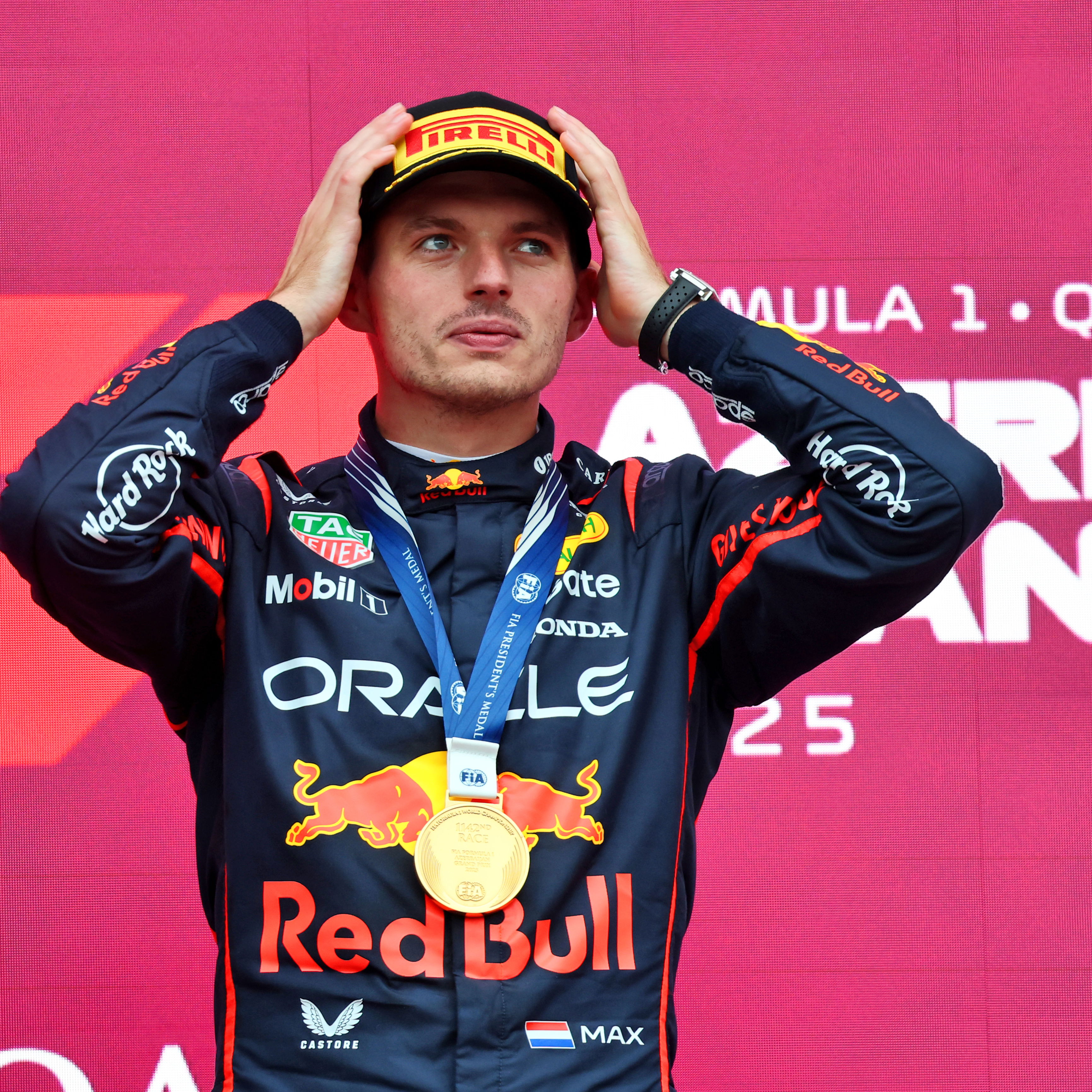 Verstappen has won four times in 2025