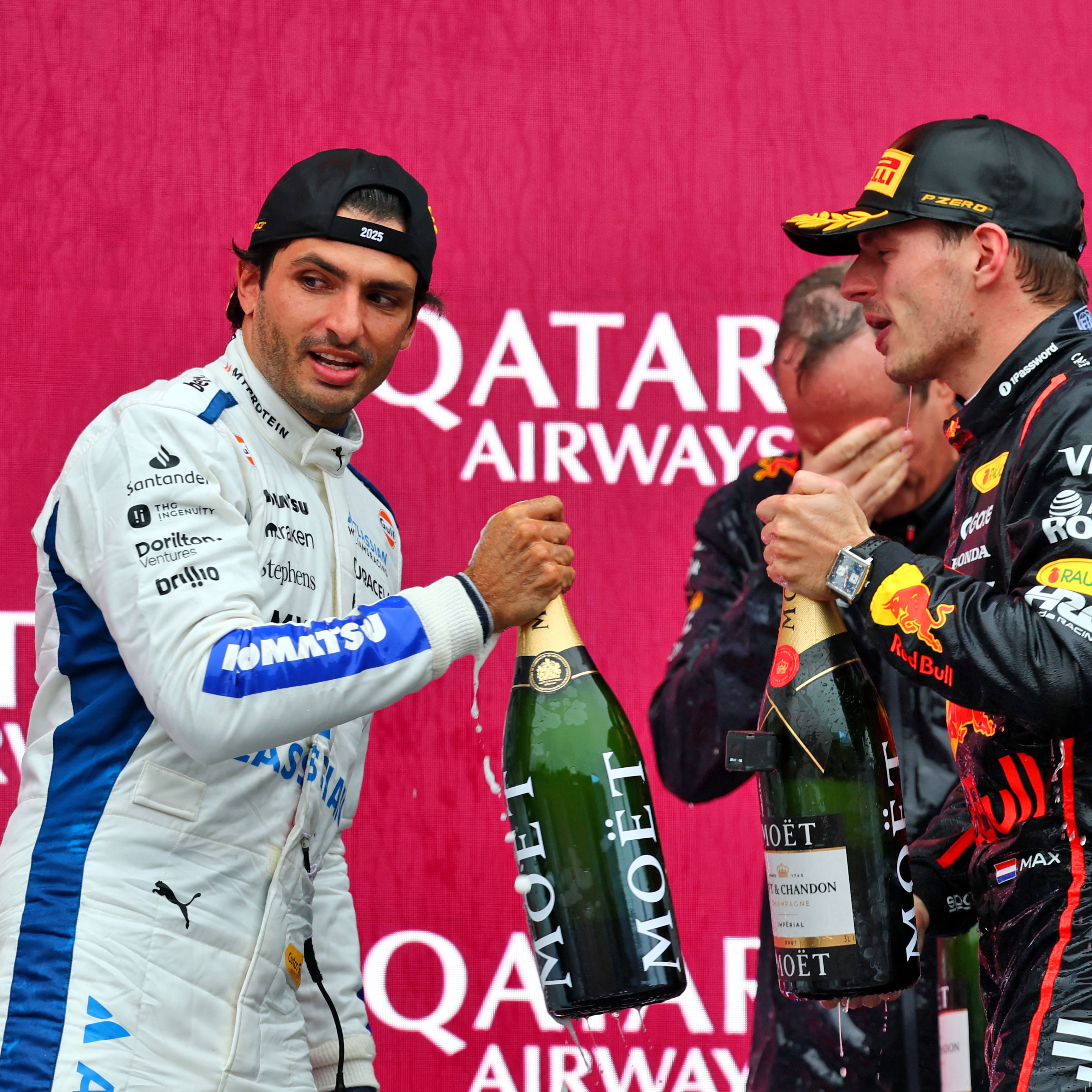 Carlos Sainz and Max Verstappen