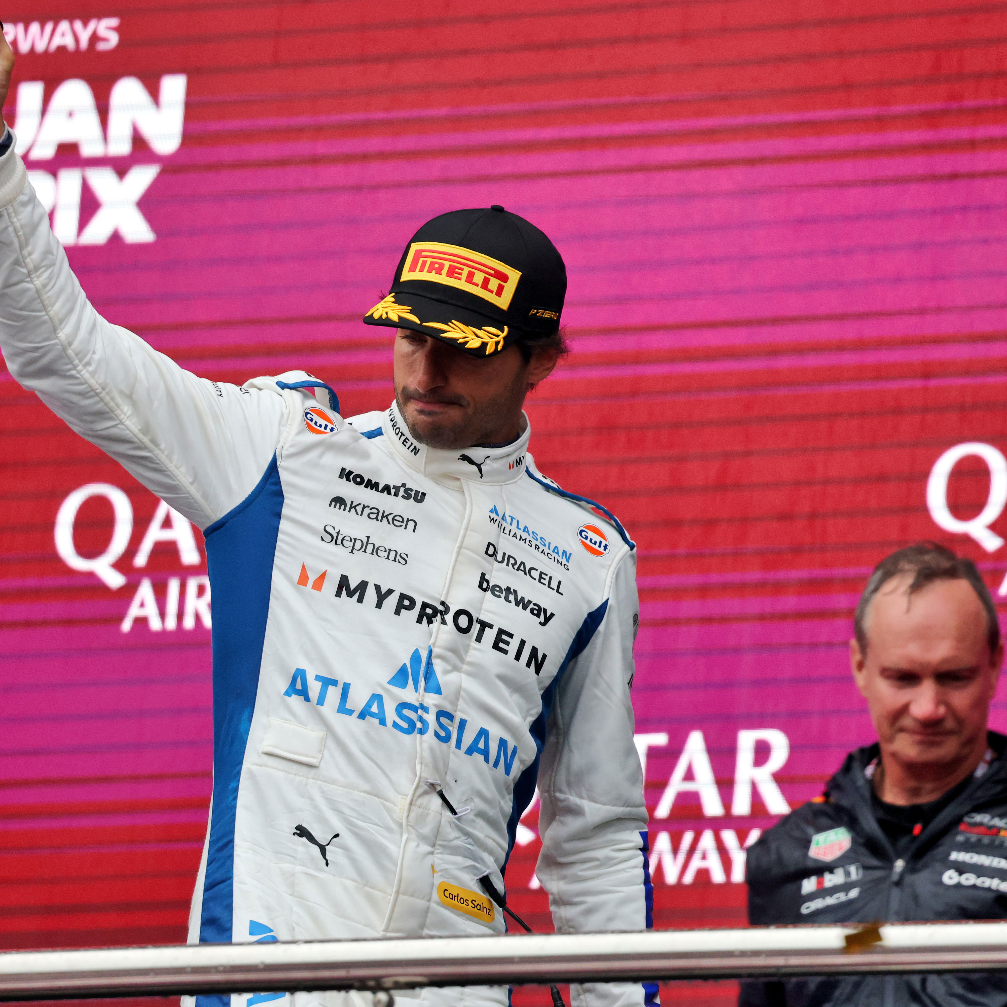 Carlos Sainz claimed his first podium for Williams 