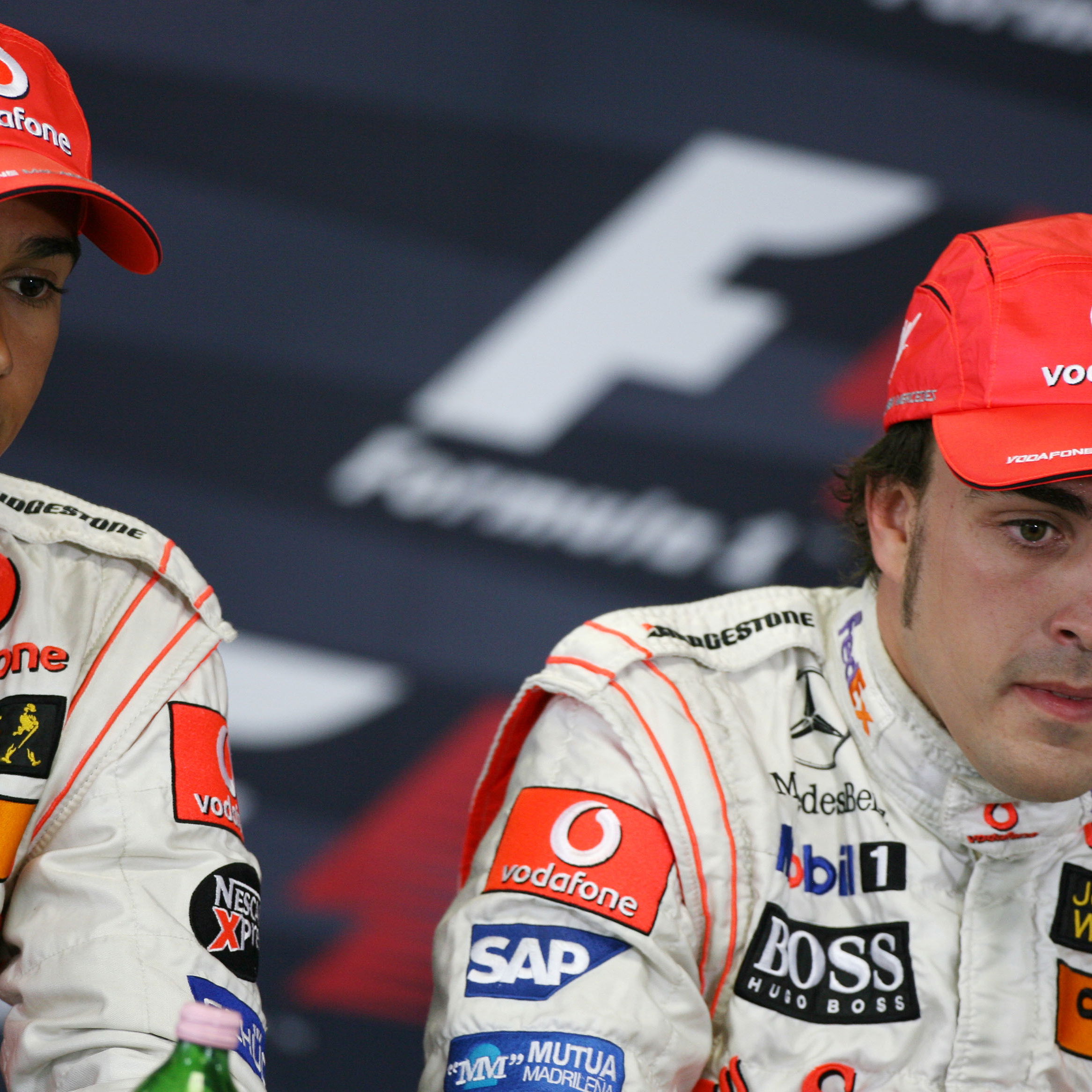 Lewis Hamilton and Fernando Alonso 