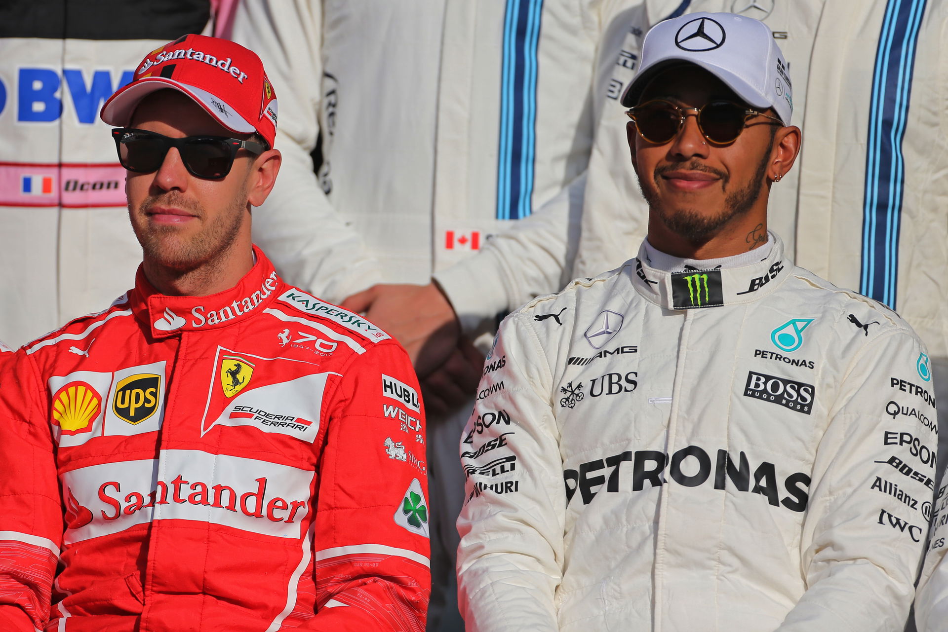 Sebastian Vettel and Lewis Hamilton