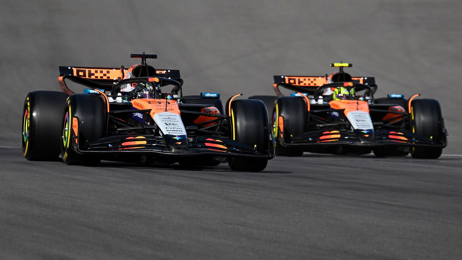Just 14 points separate Piastri and Norris