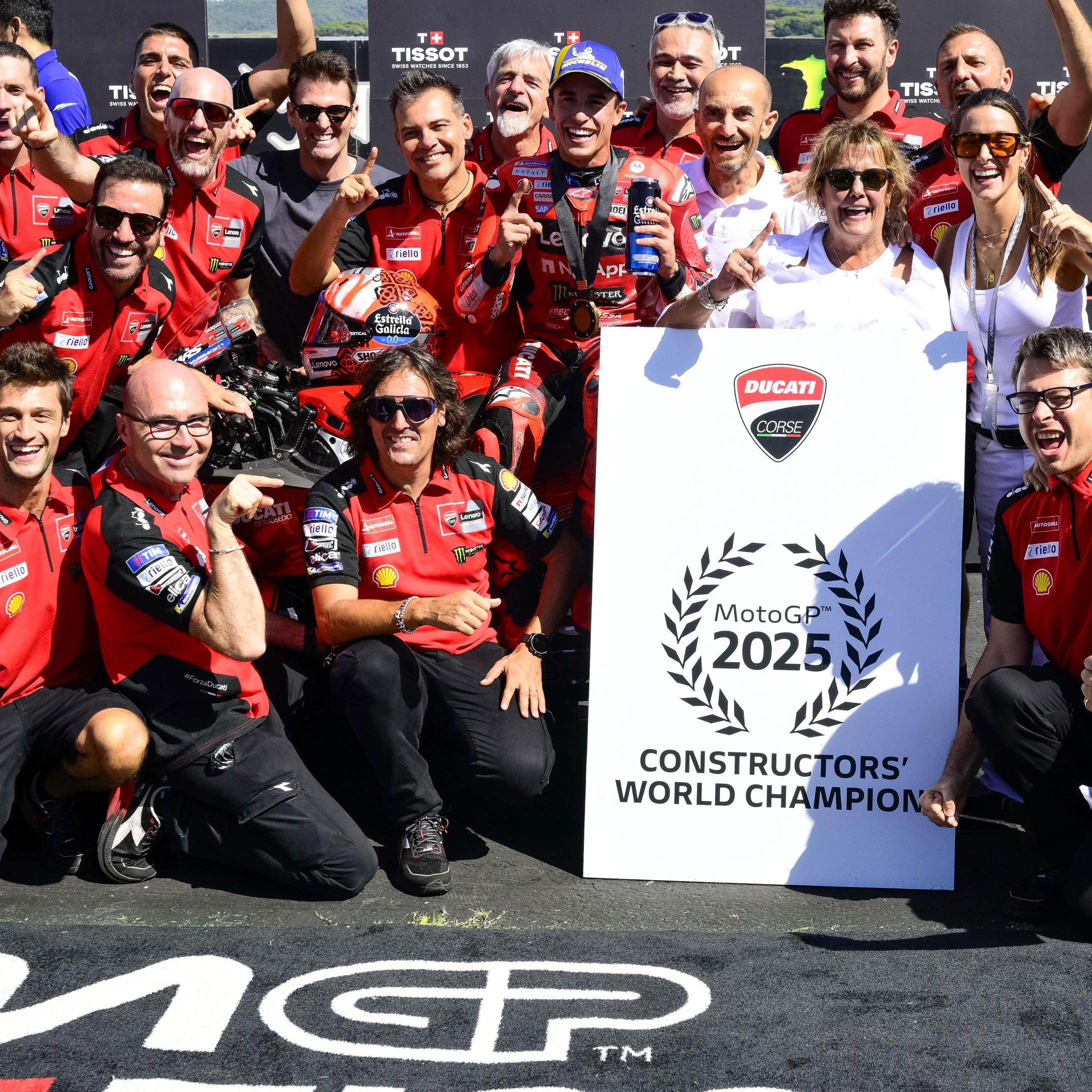 Ducati celebrates 2025 MotoGP constructors' title